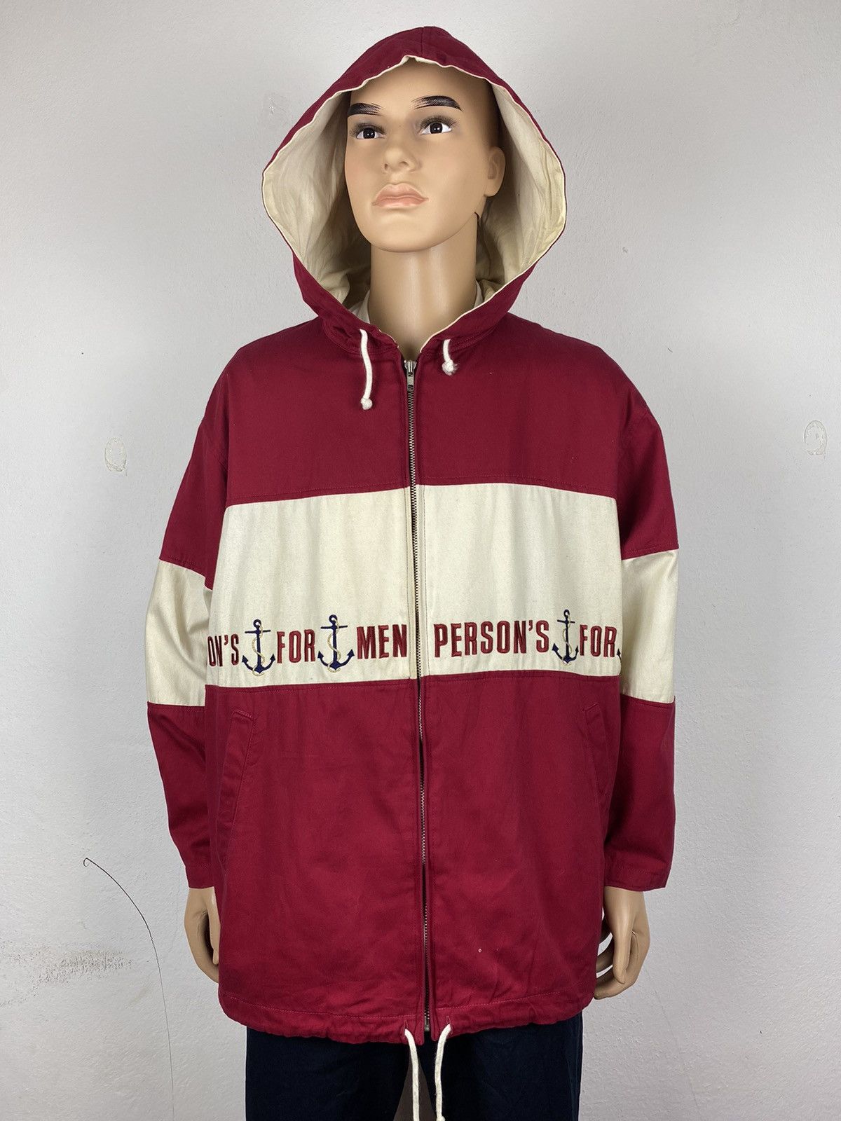 PERSON'S 🔥PERSON’S NAVY ZIPPER HODDIES JACKET Size US L / EU 52-54 / 3 - 2 Thumbnail