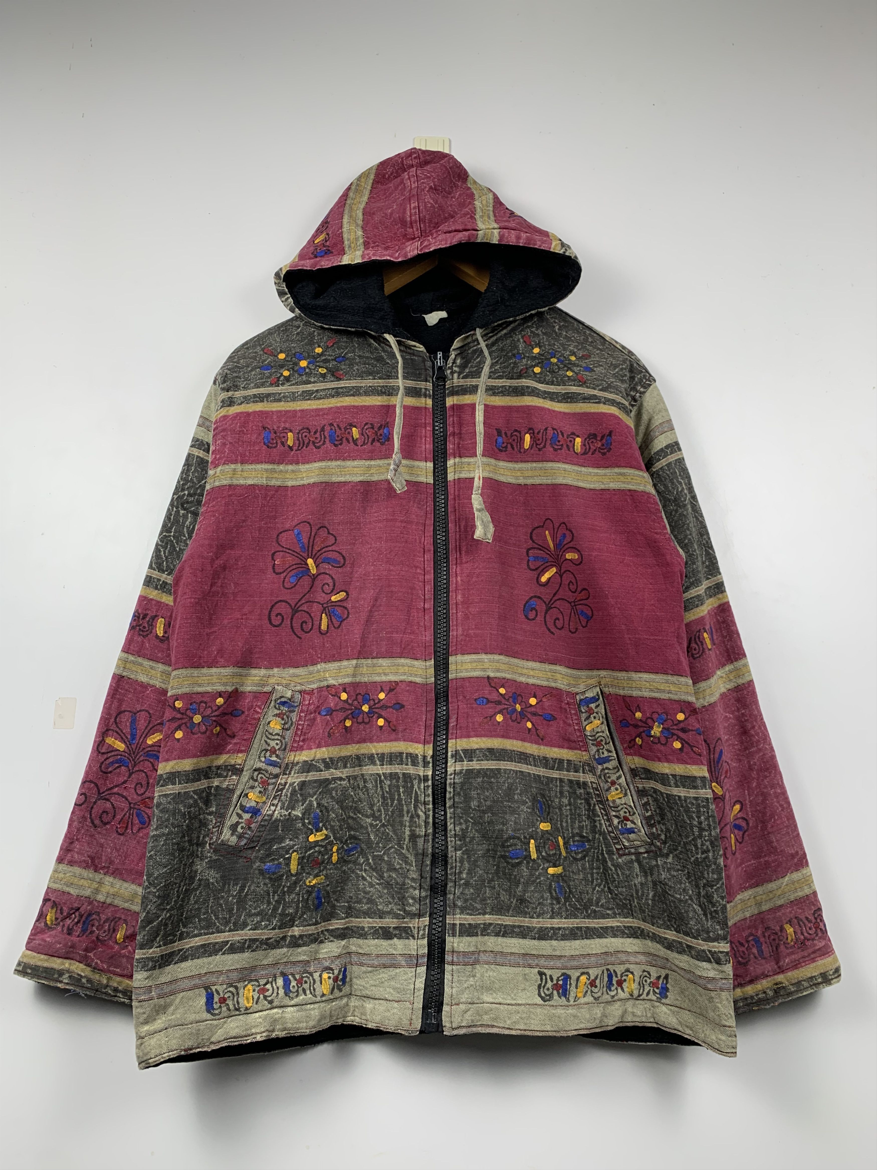 Japanese Brand × Vintage Vintage Japanese Brand Navajo Native Hoodie Jacket Size US L / EU 52-54 / 3 - 1 Thumbnail