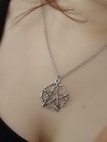 Jewelry Gothic Pentagram Necklace Size ONE SIZE - 3 Thumbnail