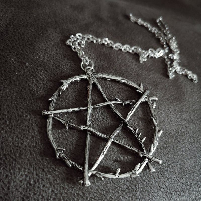 Jewelry Gothic Pentagram Necklace Size ONE SIZE - 1 Thumbnail