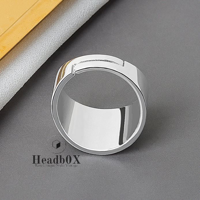 Vintage Geometric Flower Adjustable Ring Size ONE SIZE - 2 Thumbnail