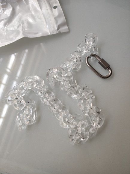 Jewelry Transparent Acrylic Chains Necklace Size ONE SIZE - 4 Thumbnail