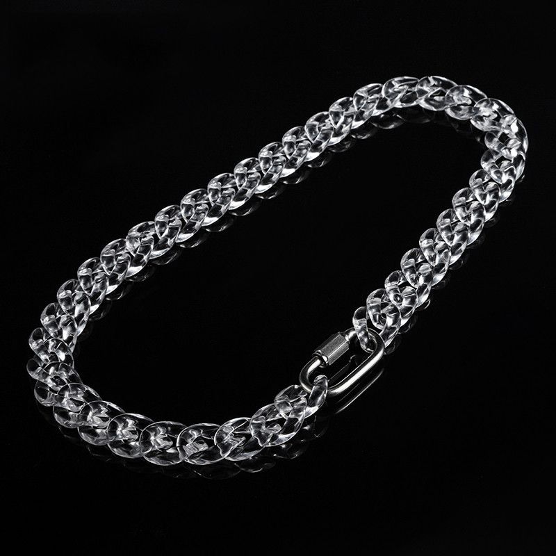 Jewelry Transparent Acrylic Chains Necklace Size ONE SIZE - 2 Thumbnail
