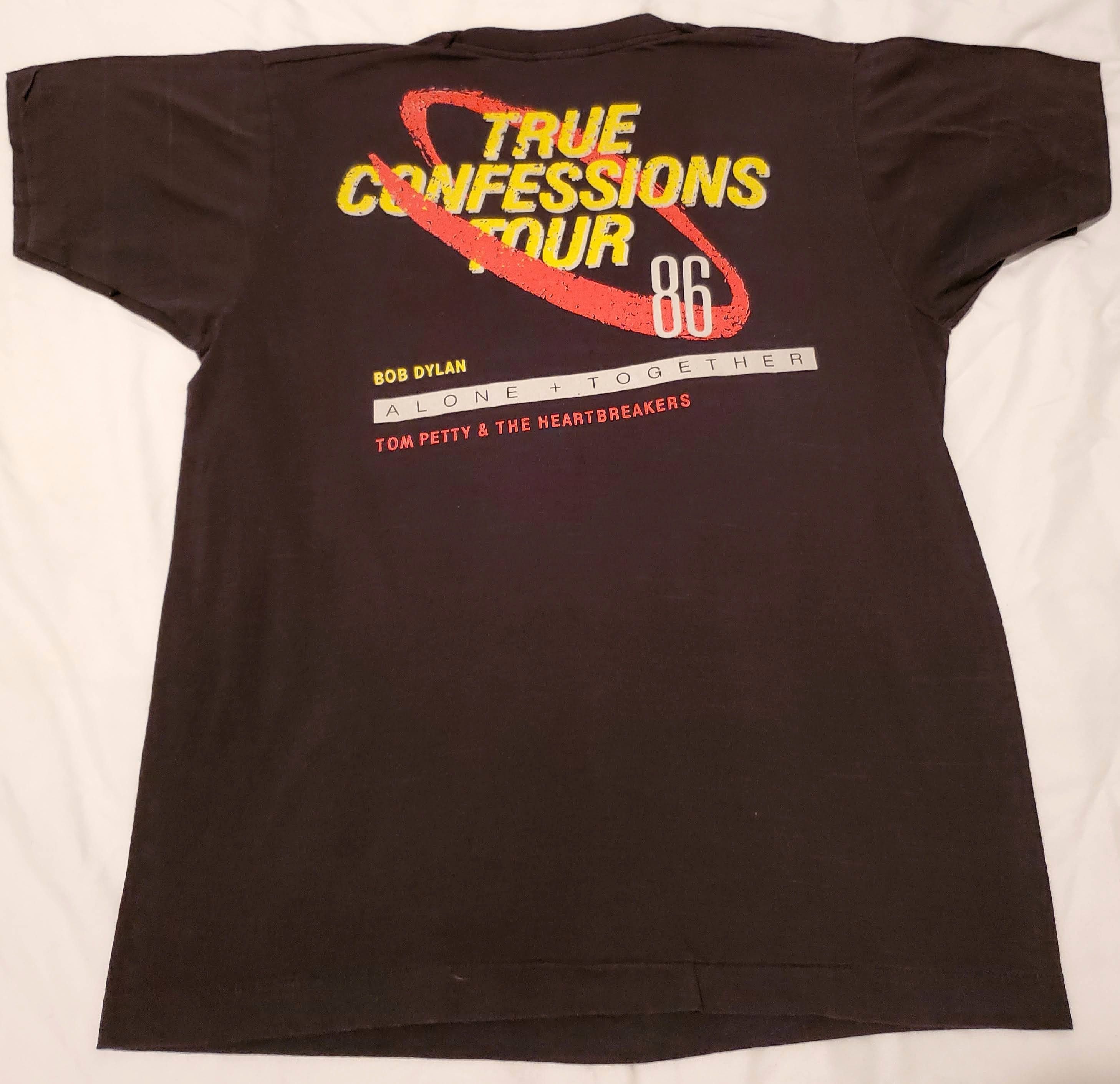 Band Tees × Vintage Bob Dylan Tom Petty 1986 True Confessions Tour Vintage Size US M / EU 48-50 / 2 - 2 Thumbnail