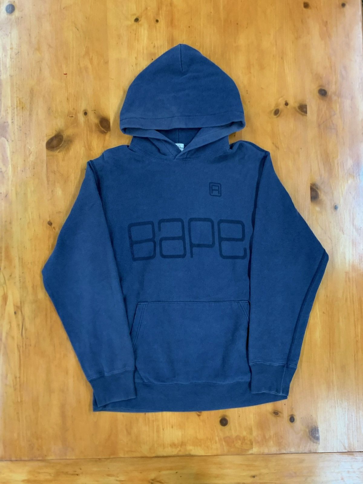 Bape Y2K Nigo Gradient Spellout Hooded Sweatshirt