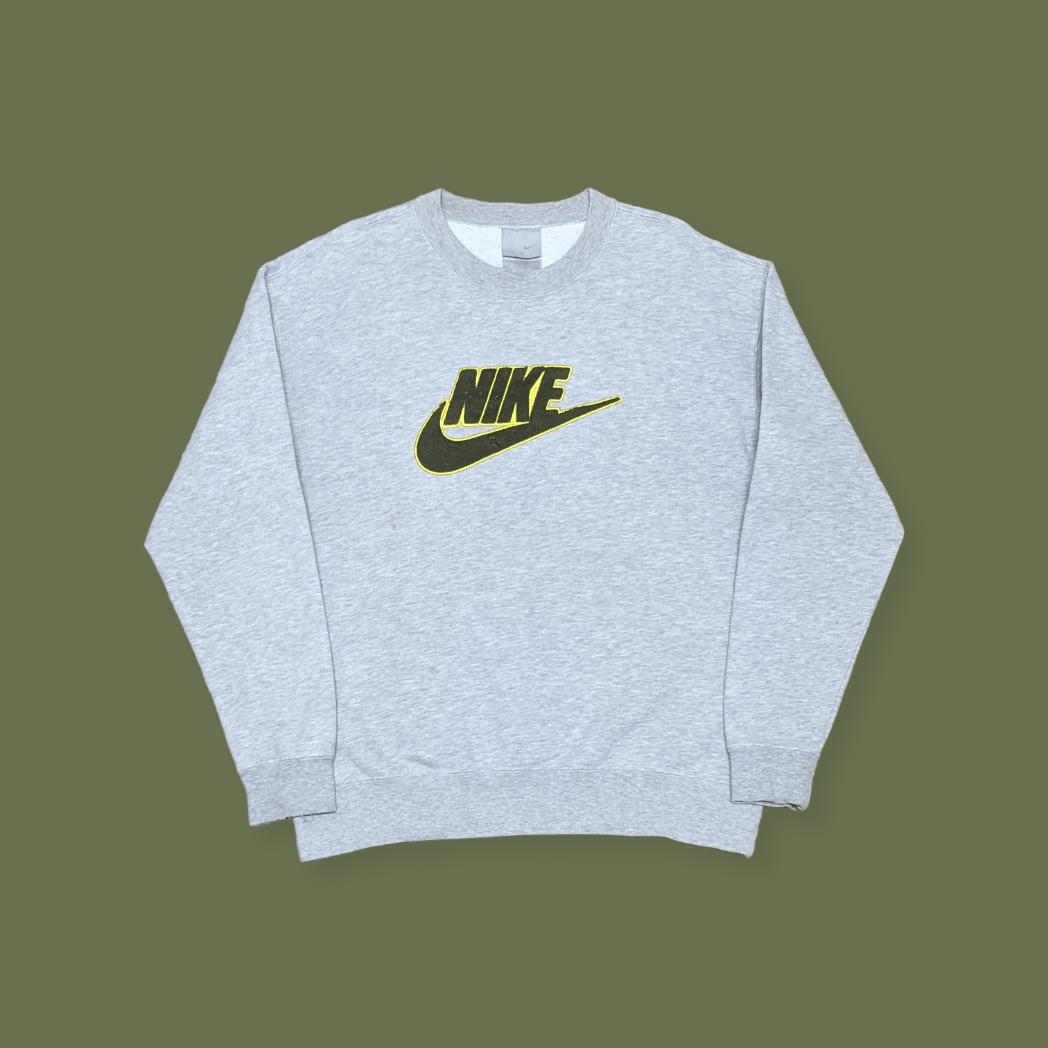 Nike × Vintage Vintage Y2K Nike Velvet Swoosh Spellout Sweatshirt Size US M / EU 48-50 / 2 - 1 Thumbnail