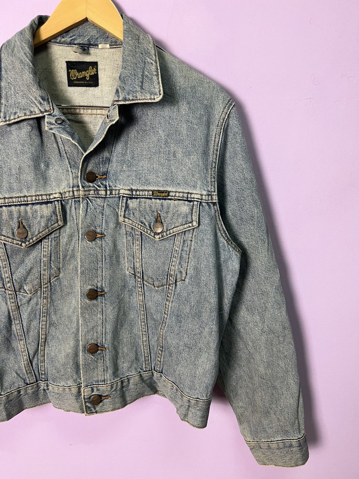 Wrangler 🔥Vintage 70s Wrangler Trucker Denim Size US S / EU 44-46 / 1 - 5 Thumbnail