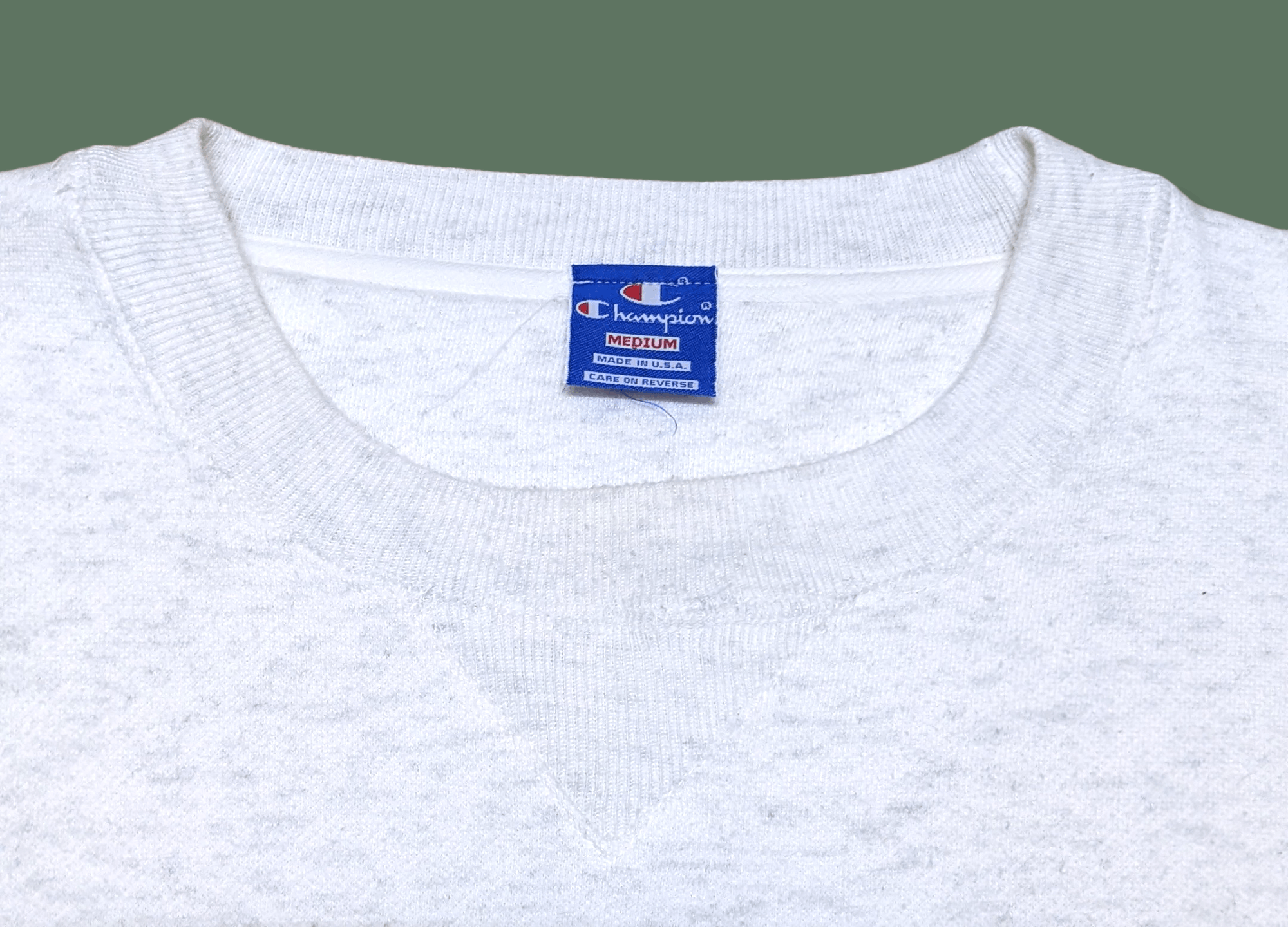 Champion × Vintage Vintage 90s Champion Heather Grey Made in USA Sweatshirt Size US M / EU 48-50 / 2 - 8 Thumbnail