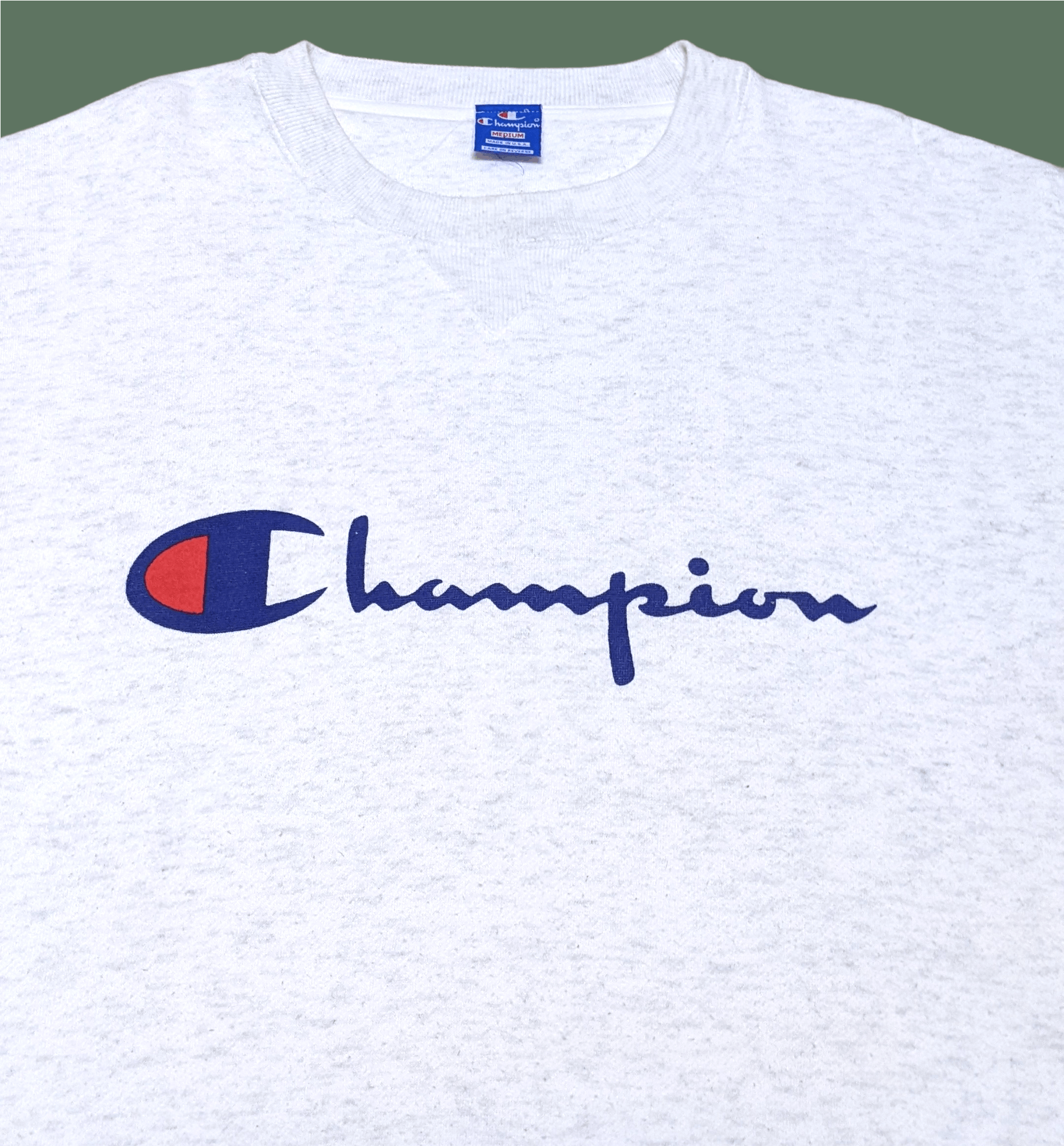 Champion × Vintage Vintage 90s Champion Heather Grey Made in USA Sweatshirt Size US M / EU 48-50 / 2 - 3 Thumbnail
