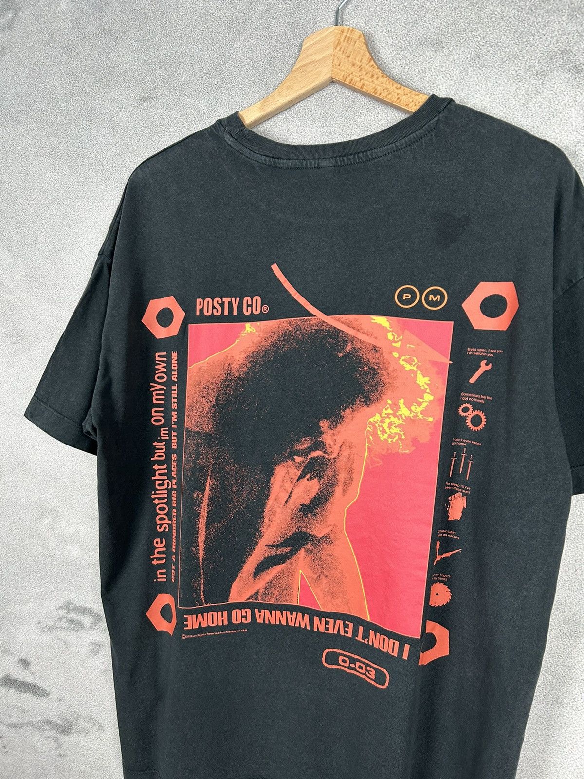 Rap Tees Post Malone Posty Co Tour Tee x H&M Graphic Hip Hop Size US S / EU 44-46 / 1 - 2 Thumbnail