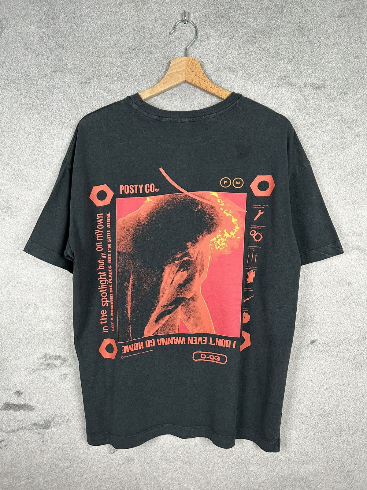 Post Malone Posty Co Tour Tee x H&M Graphic Hip Hop