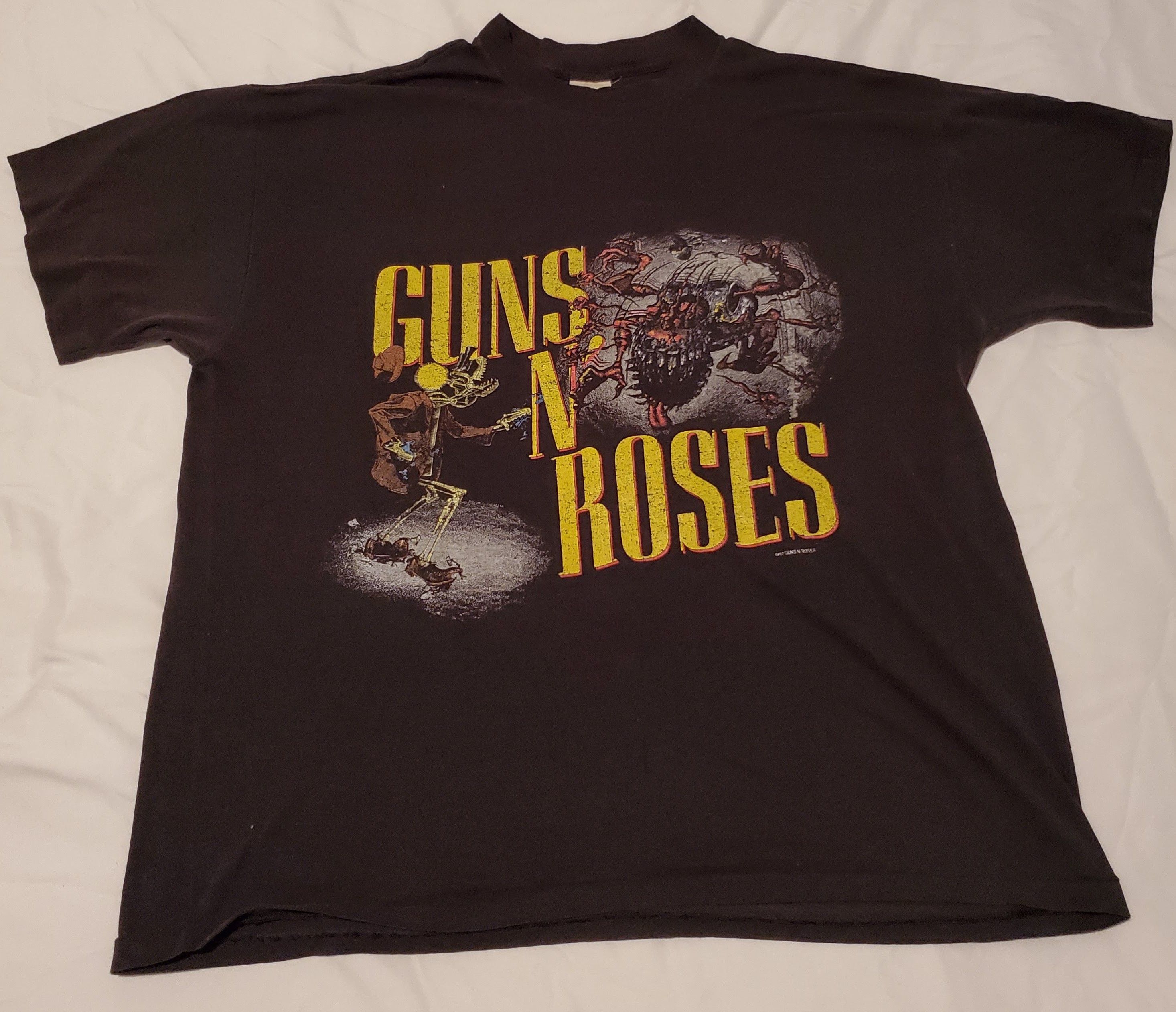Band Tees × Vintage Vintage 1987 Guns N Roses GNR Tour Shirt Size US XL / EU 56 / 4 - 1 Thumbnail