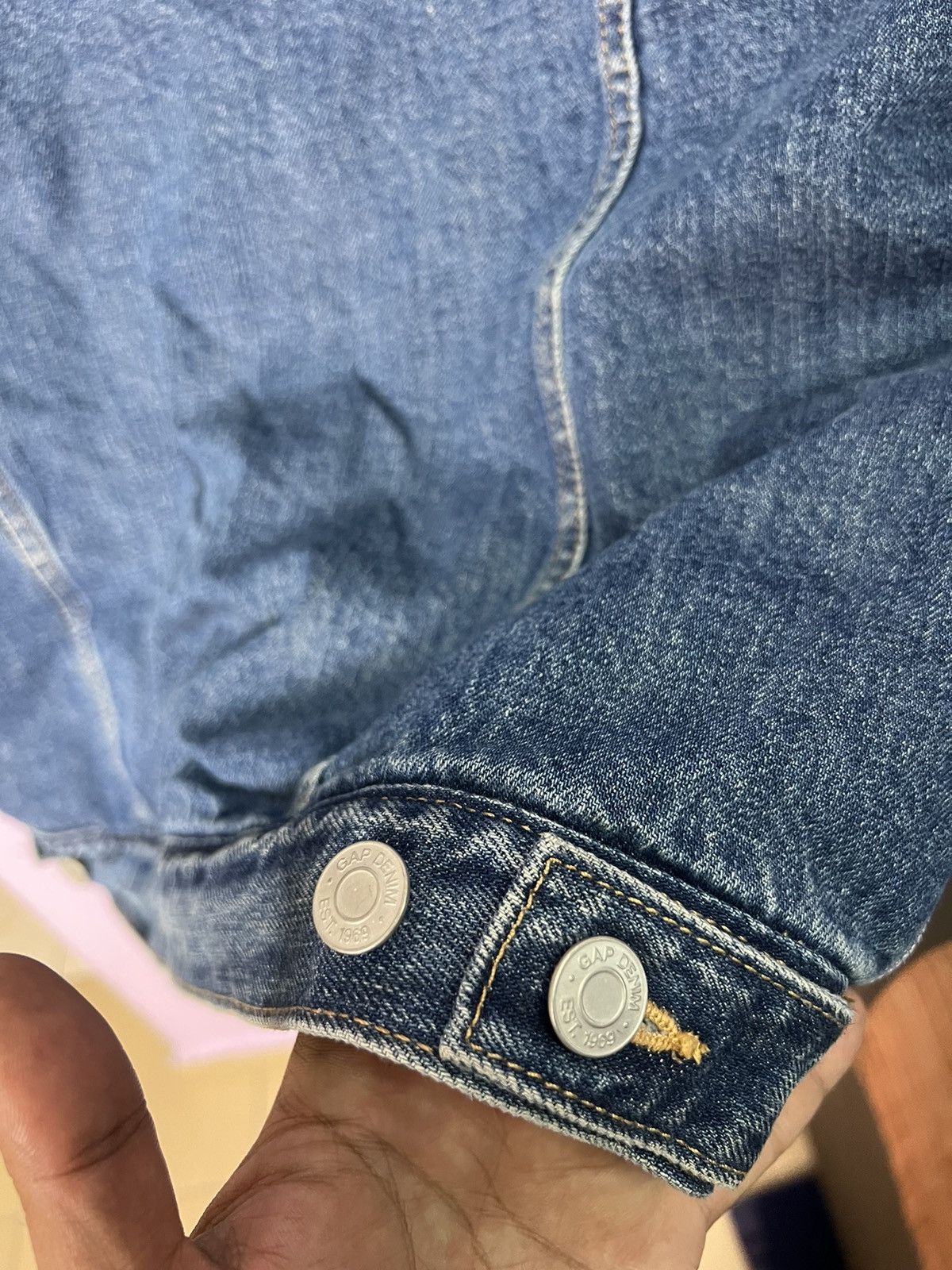Gap 🔥Gap Denim Sherpa Jacket Size US S / EU 44-46 / 1 - 12 Thumbnail
