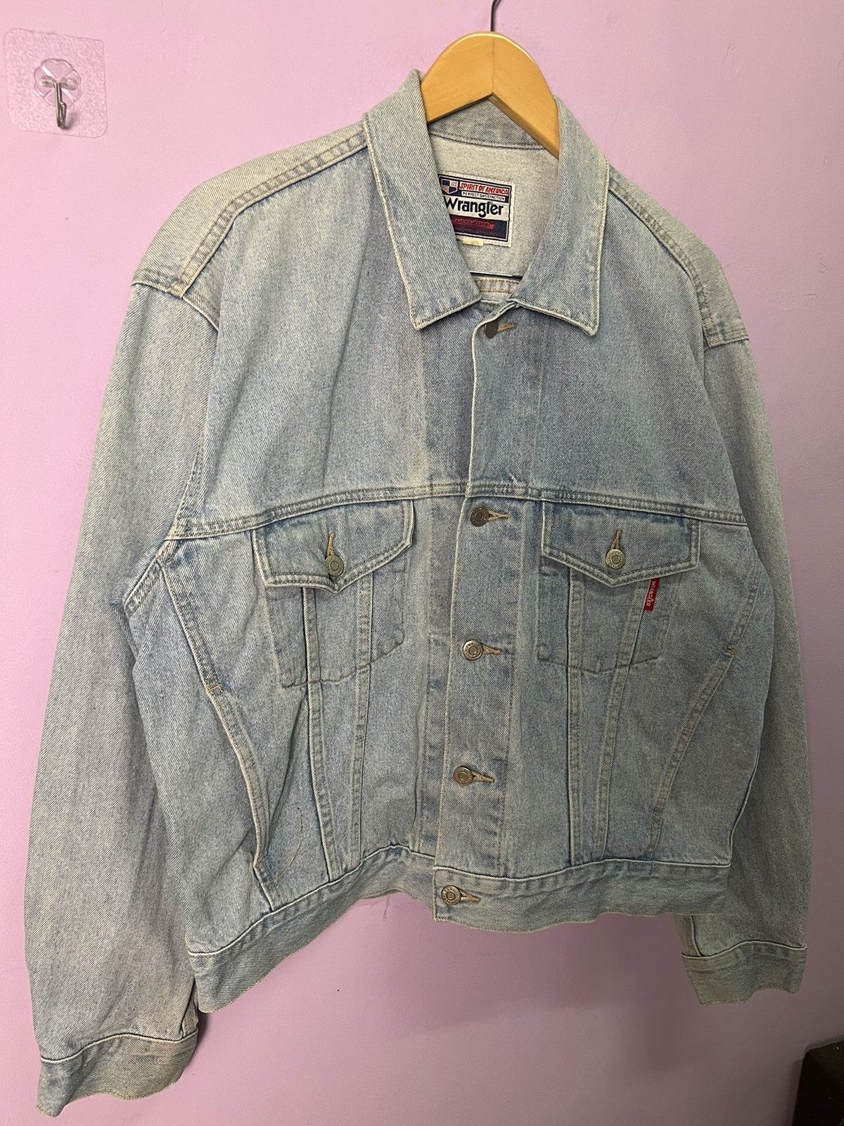 Wrangler 🔥Vintage Wrangler Denim Trucker Size US XL / EU 56 / 4 - 6 Thumbnail