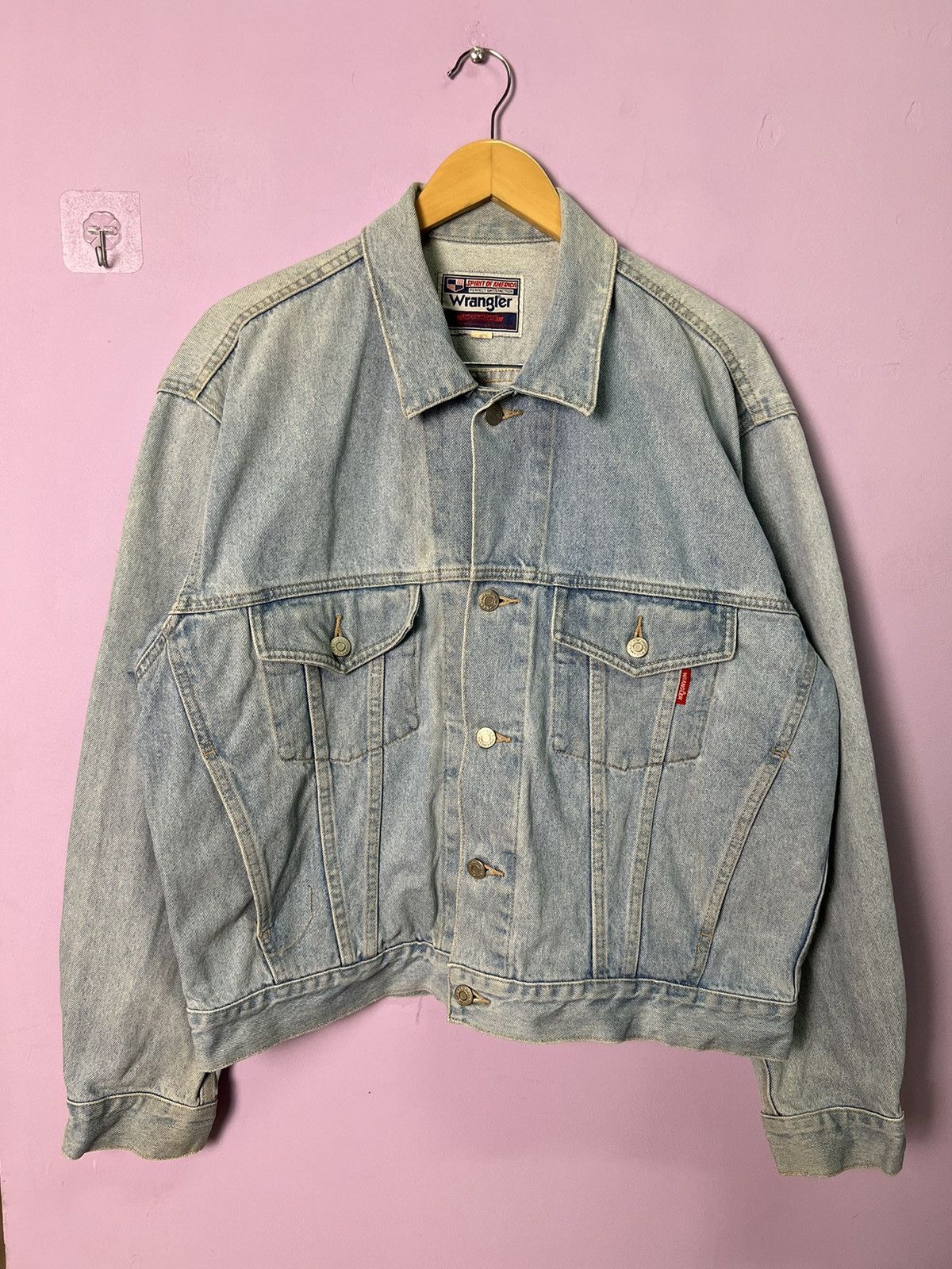 Wrangler 🔥Vintage Wrangler Denim Trucker Size US XL / EU 56 / 4 - 1 Thumbnail