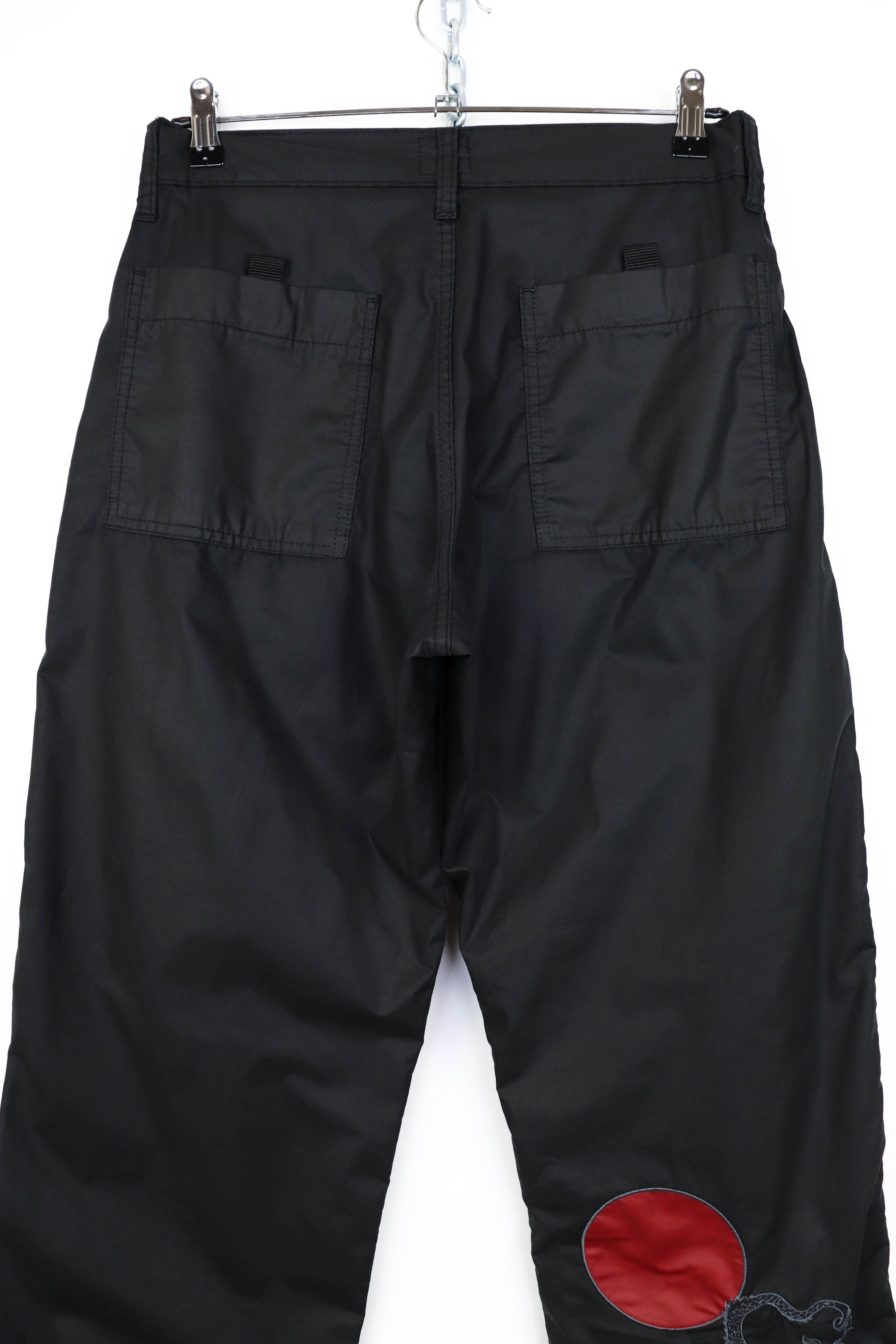 Japanese Brand Take Two Vintage 90s Embr Japan Dragon Utility Cargo Pants Size US 31 - 6 Thumbnail