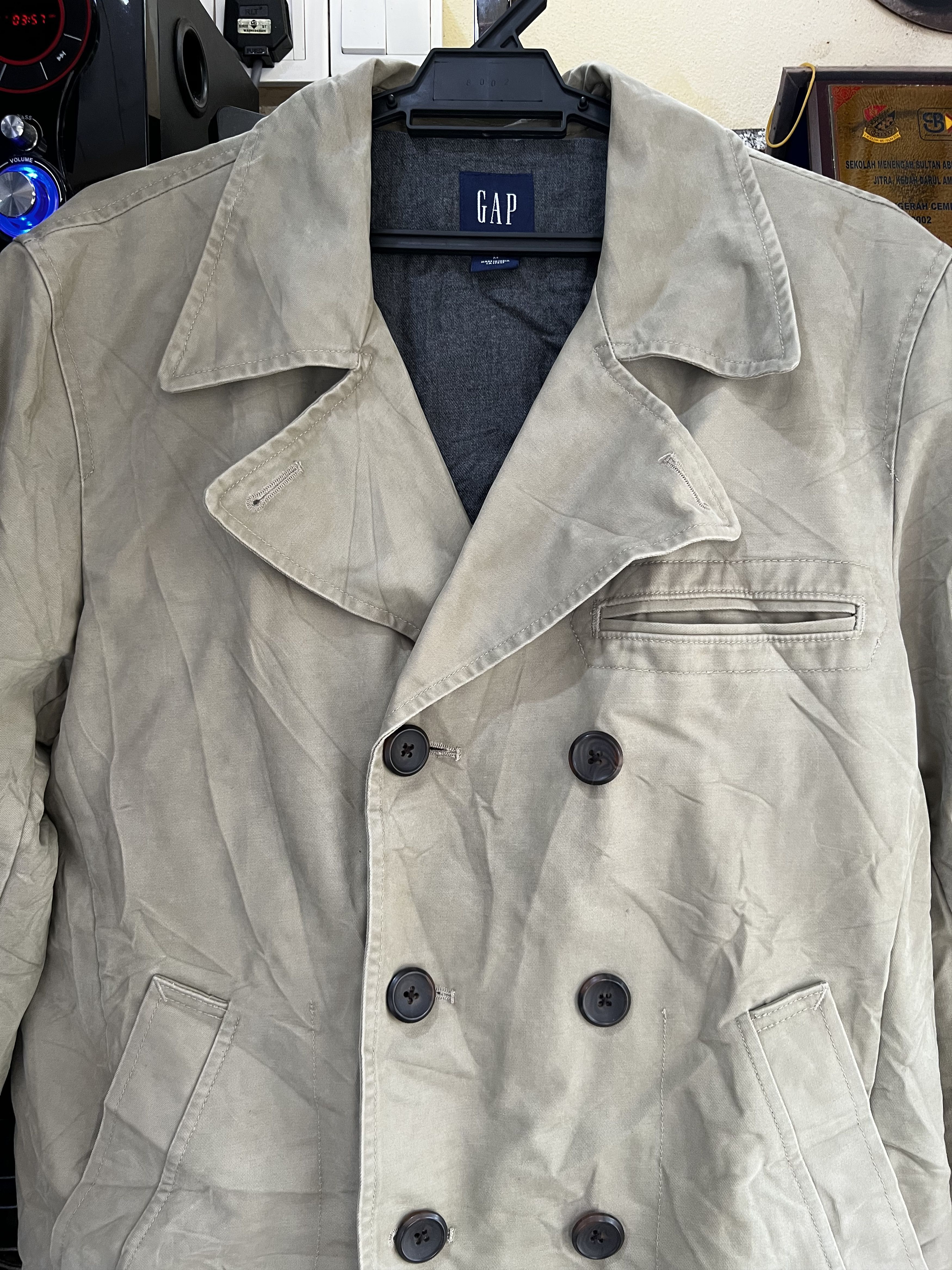 Gap 🔥Gap Khaki Peacoat Size M / US 6-8 / IT 42-44 - 4 Thumbnail