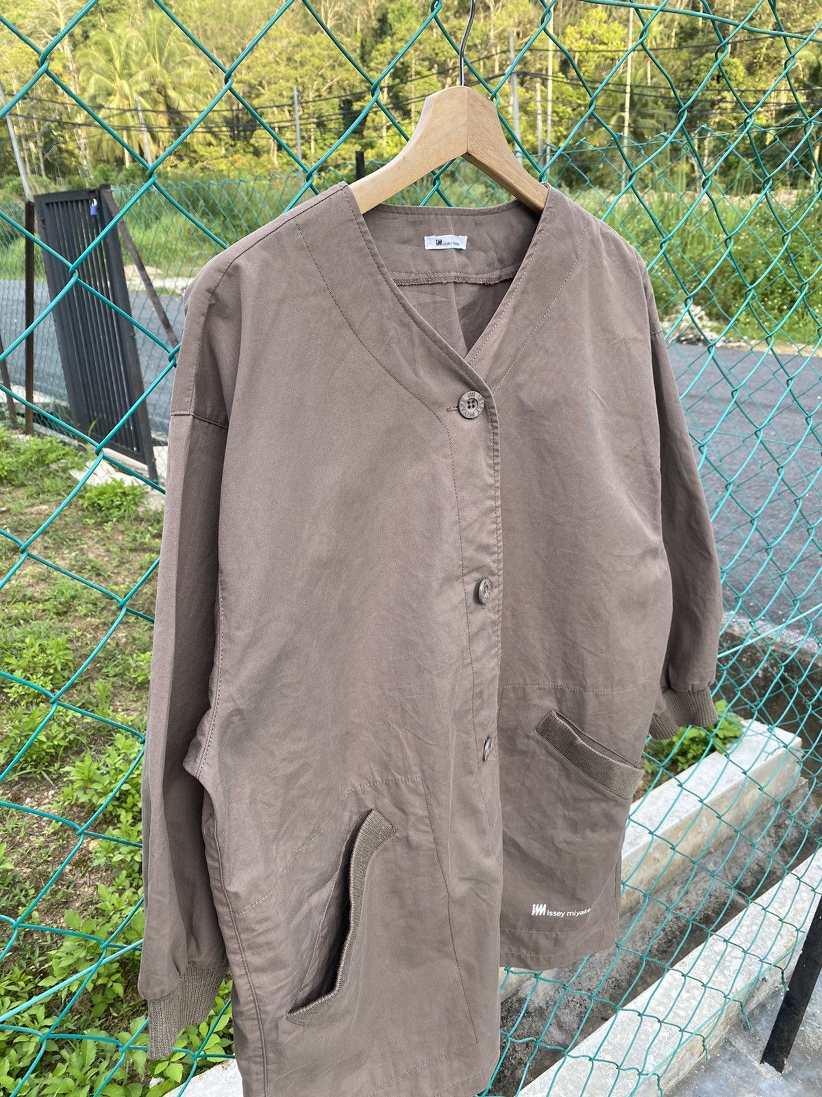 image of Cardigan Issey Miyake Studio Light Jacket in Brown, Men's (Size Large)