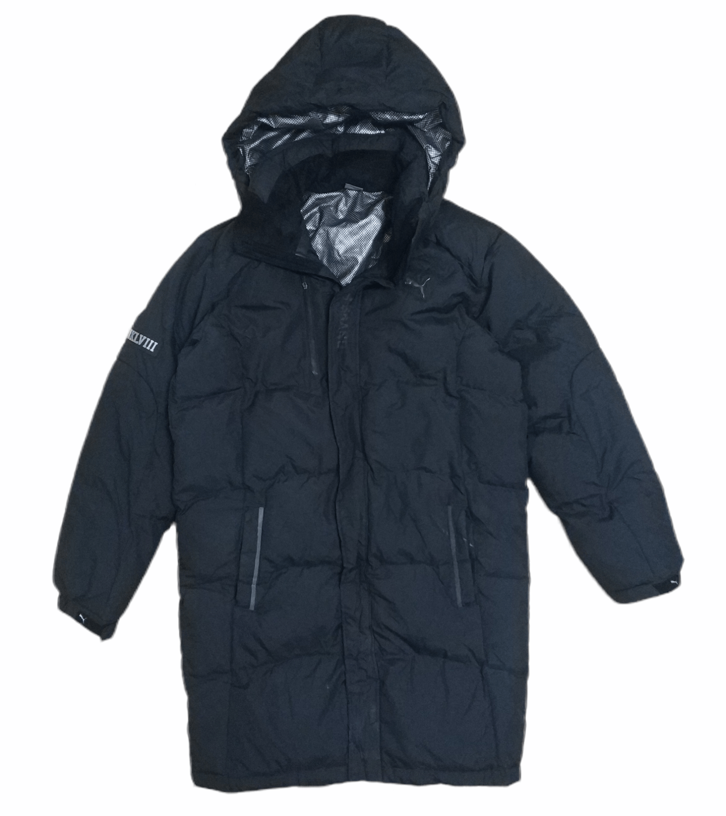 Puma 🔥Black Vintage Puma MCMXLVIII Puffer Long Jacket Size US M / EU 48-50 / 2 - 1 Thumbnail