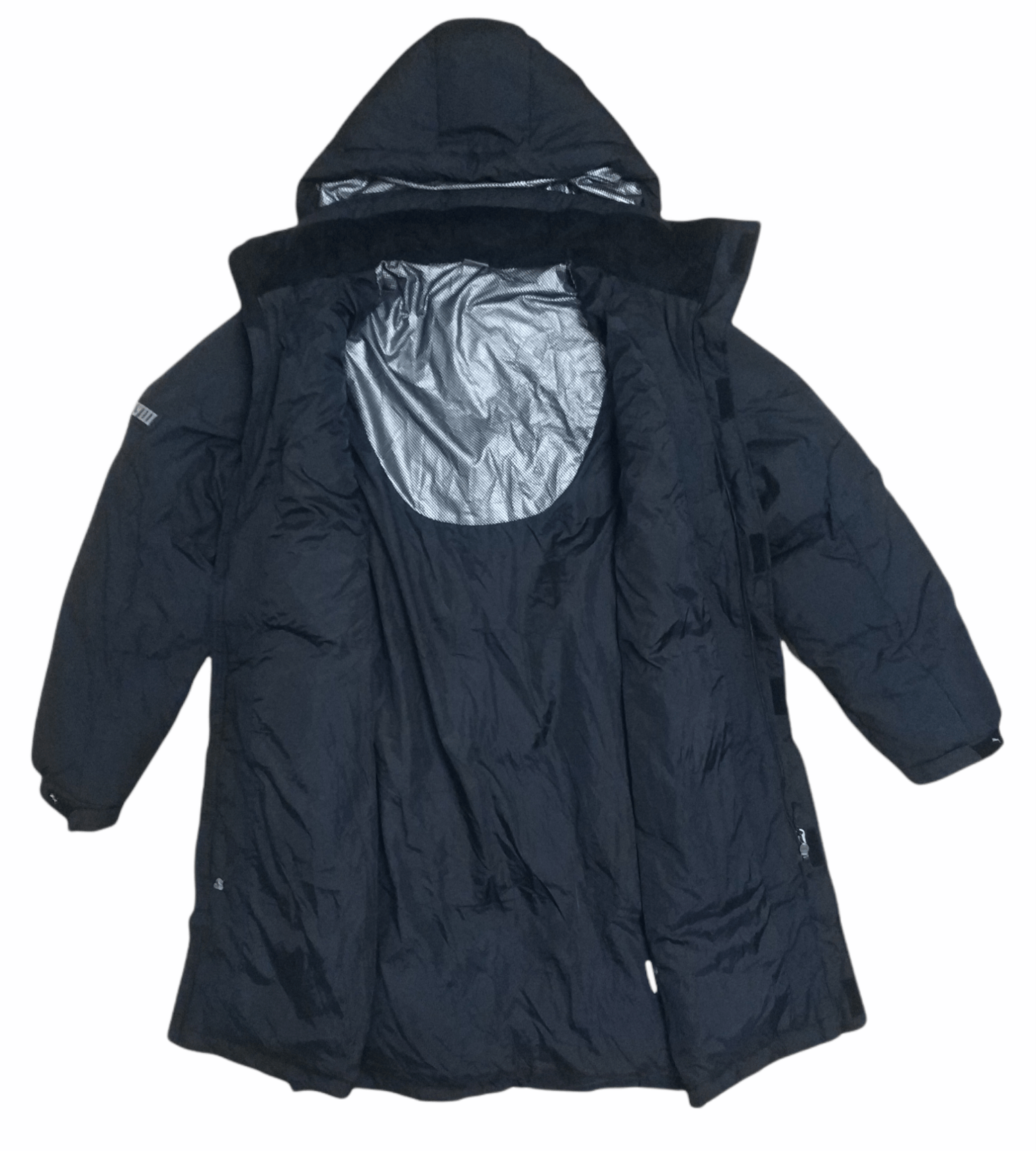 Puma 🔥Black Vintage Puma MCMXLVIII Puffer Long Jacket Size US M / EU 48-50 / 2 - 2 Thumbnail