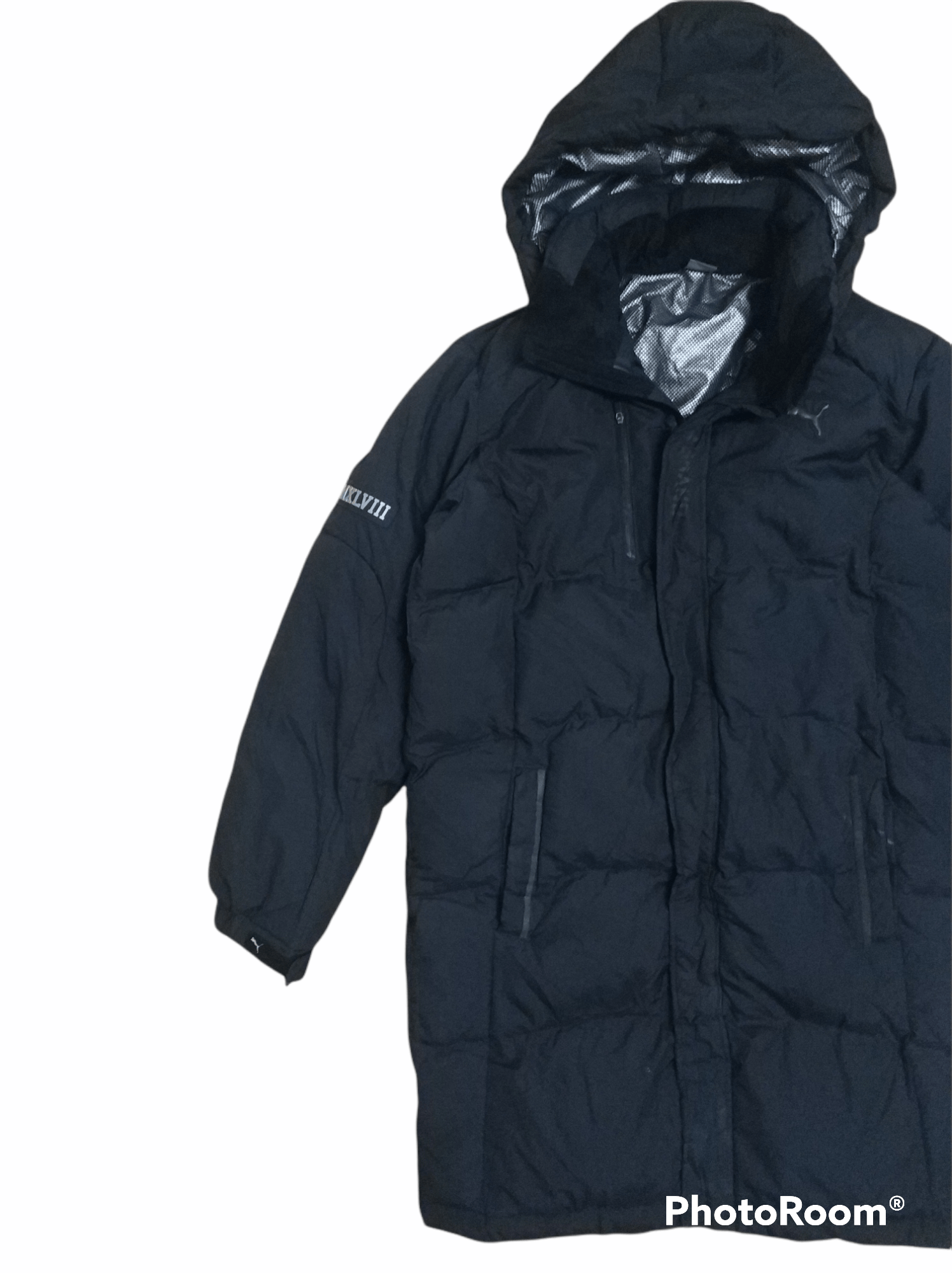Puma 🔥Black Vintage Puma MCMXLVIII Puffer Long Jacket Size US M / EU 48-50 / 2 - 5 Thumbnail