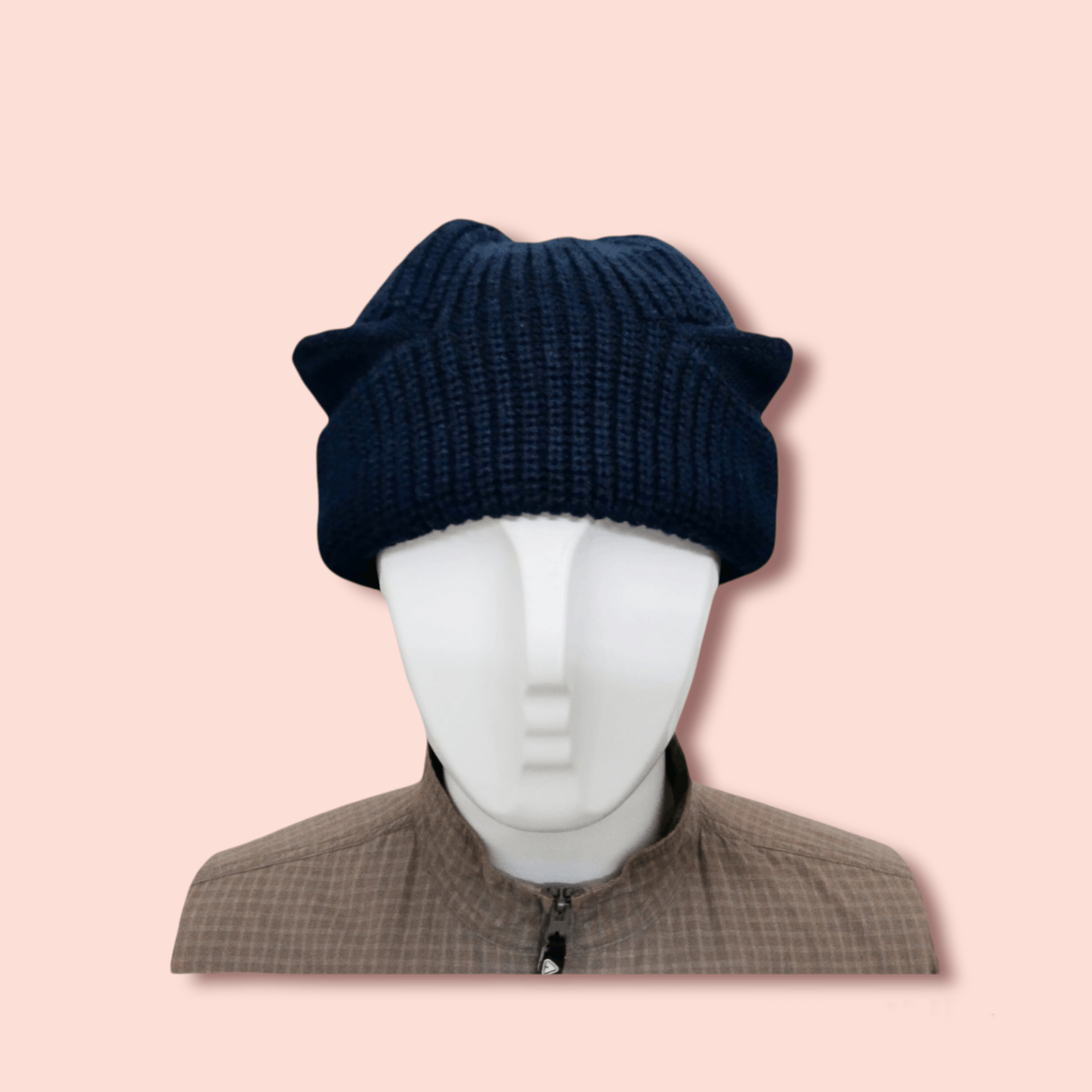 Homespun Knitwear × Japanese Brand VINTAGE CAT EARS KNITTED BERET Size ONE SIZE - 4 Thumbnail