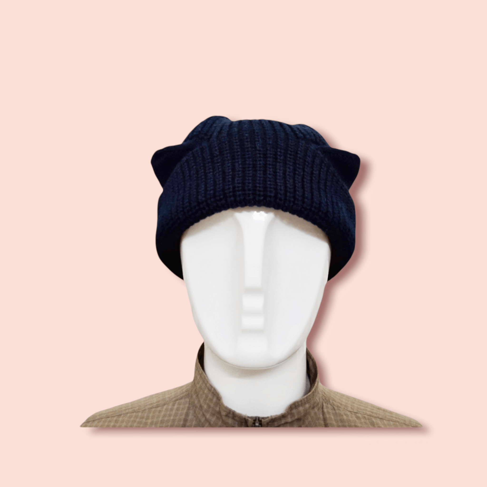 Homespun Knitwear × Japanese Brand VINTAGE CAT EARS KNITTED BERET Size ONE SIZE - 5 Thumbnail