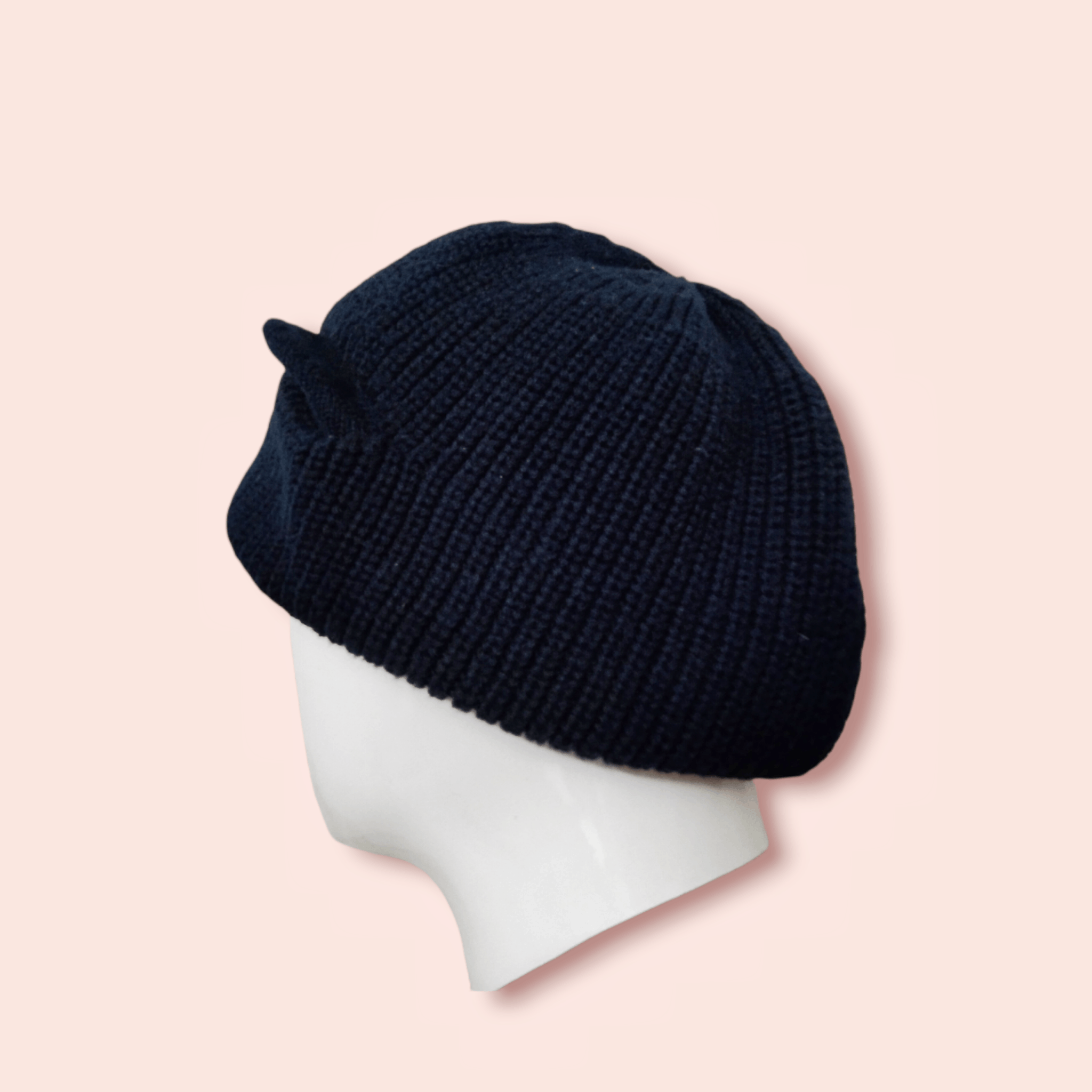 Homespun Knitwear × Japanese Brand VINTAGE CAT EARS KNITTED BERET Size ONE SIZE - 6 Thumbnail