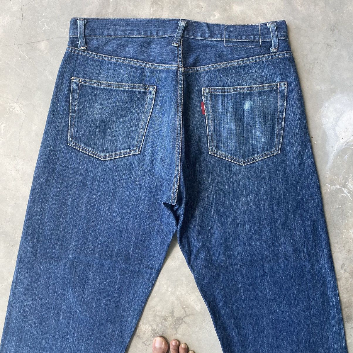 Japanese Brand × Vintage Vintage Japanese selvedge denim baggy jeans Size US 34 / EU 50 - 12 Thumbnail