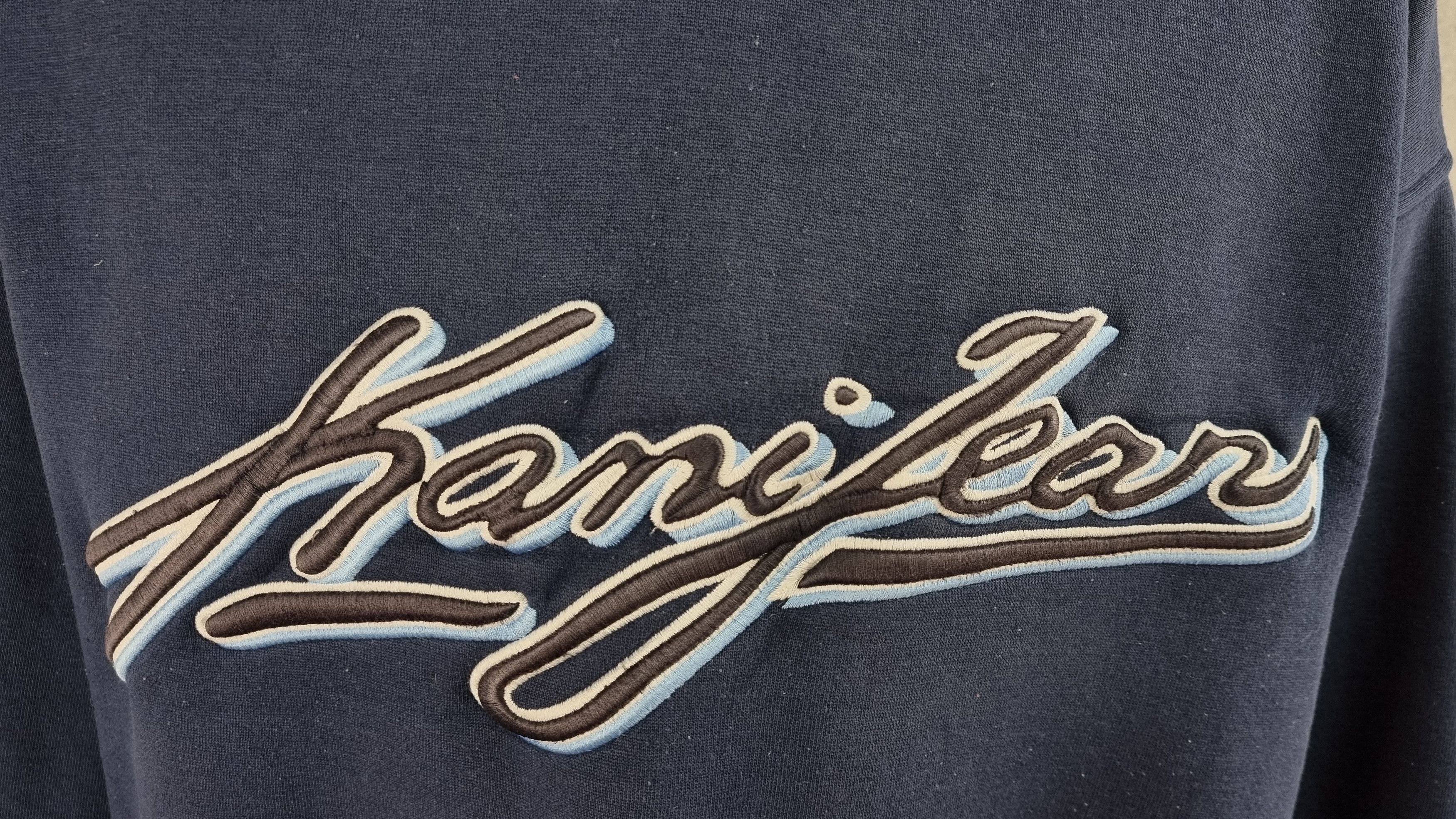 Karl Kani × Vintage Vintage Kani Jeans Spellout Big Logo Faded Hoodie Size US XXL / EU 58 / 5 - 4 Thumbnail