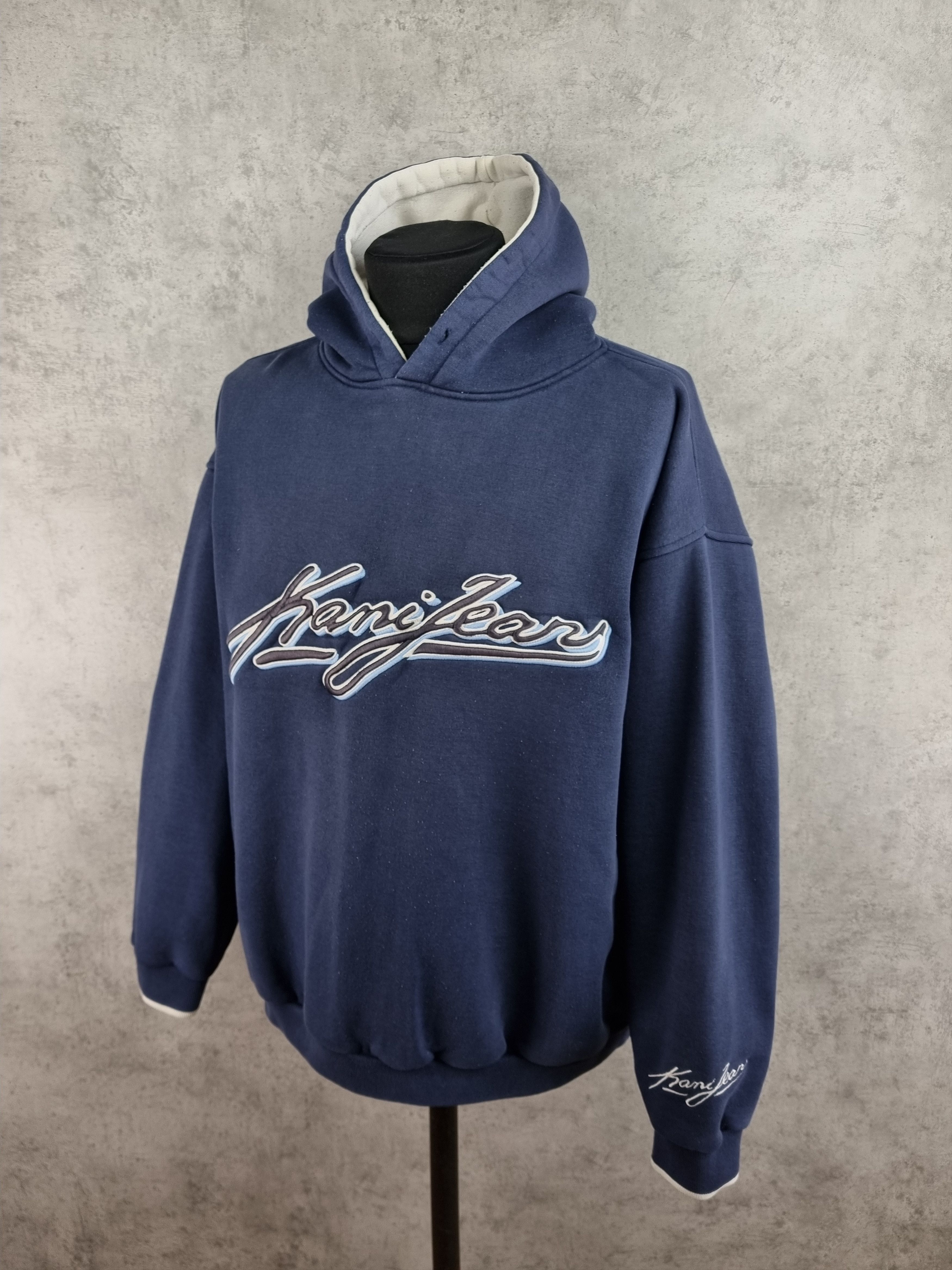 Karl Kani × Vintage Vintage Kani Jeans Spellout Big Logo Faded Hoodie Size US XXL / EU 58 / 5 - 3 Thumbnail