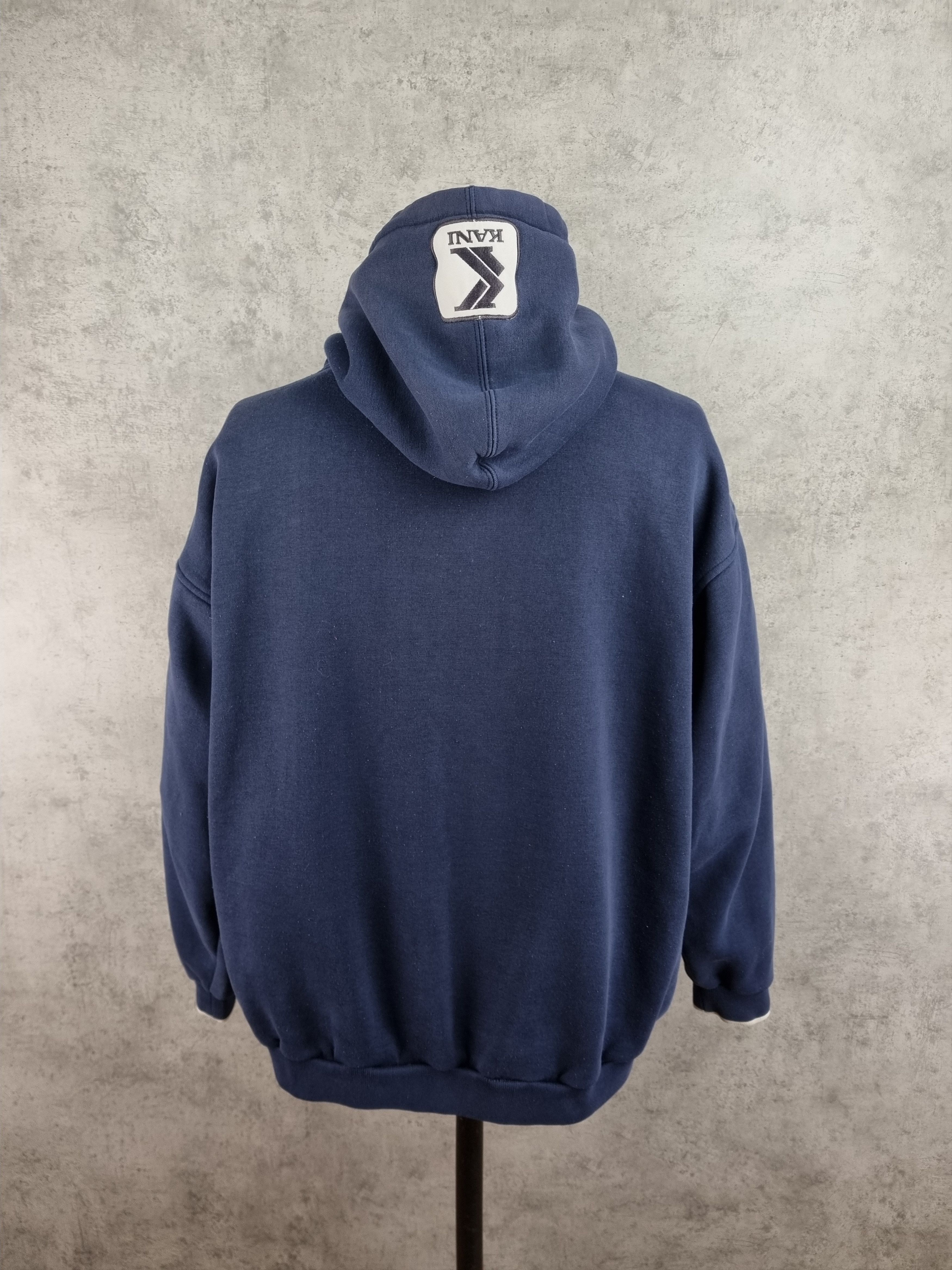 Karl Kani × Vintage Vintage Kani Jeans Spellout Big Logo Faded Hoodie Size US XXL / EU 58 / 5 - 5 Thumbnail
