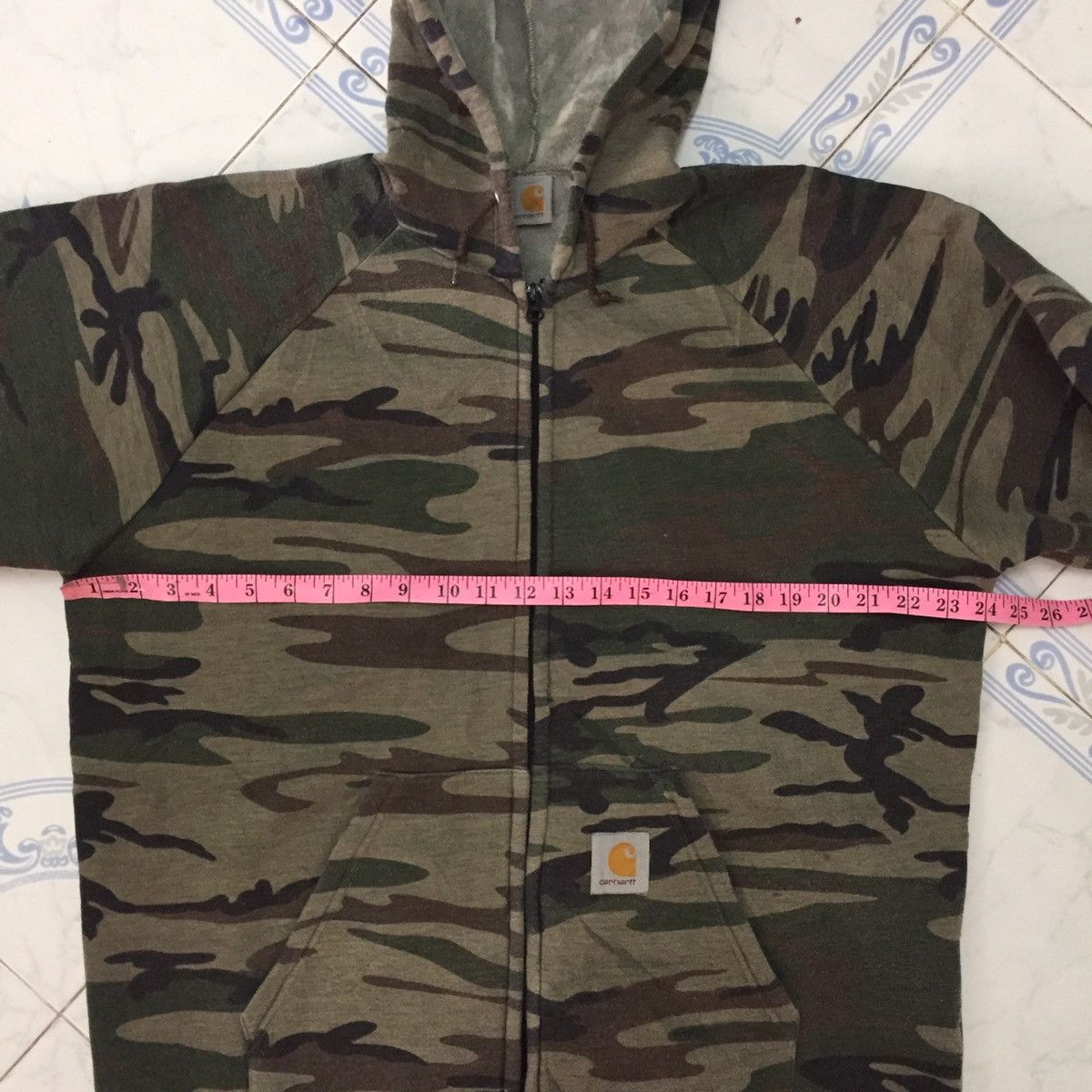 Carhartt Carhartt Camo Zipper Hoodie Jacket Size US XXL / EU 58 / 5 - 15 Thumbnail