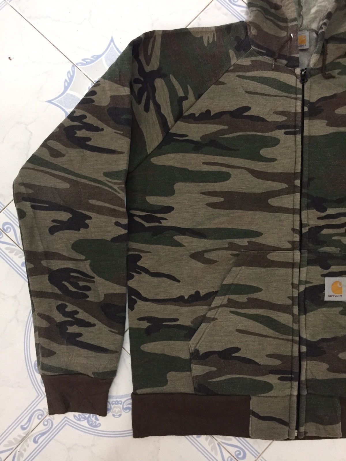 Carhartt Carhartt Camo Zipper Hoodie Jacket Size US XXL / EU 58 / 5 - 2 Thumbnail