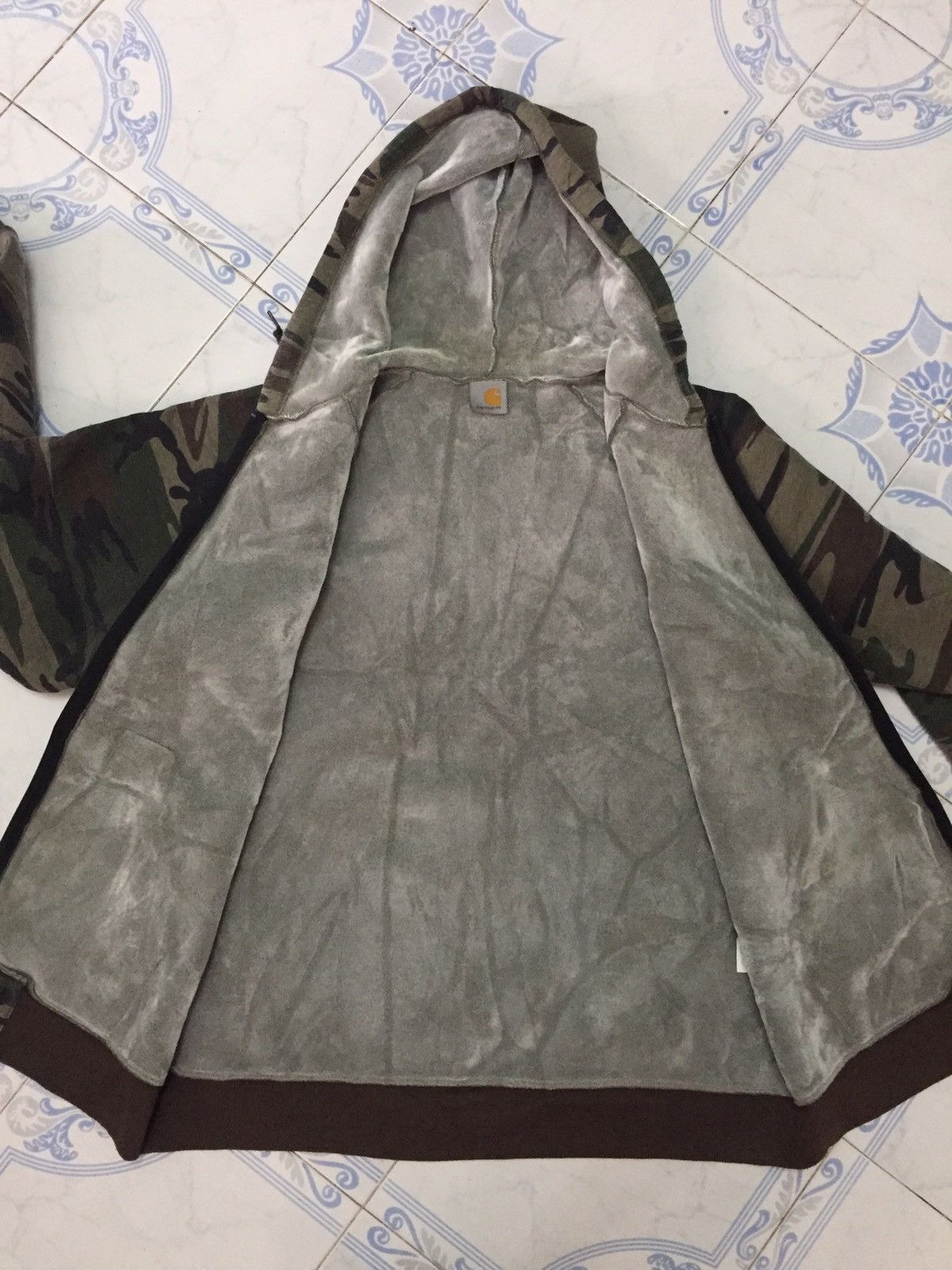 Carhartt Carhartt Camo Zipper Hoodie Jacket Size US XXL / EU 58 / 5 - 11 Thumbnail