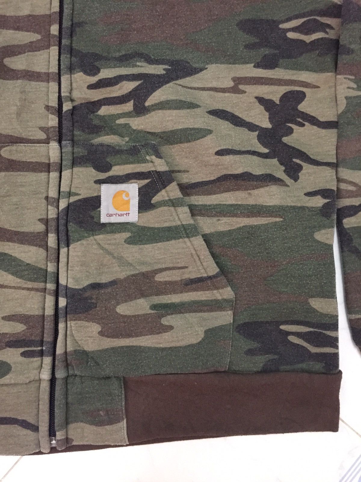 Carhartt Carhartt Camo Zipper Hoodie Jacket Size US XXL / EU 58 / 5 - 5 Thumbnail