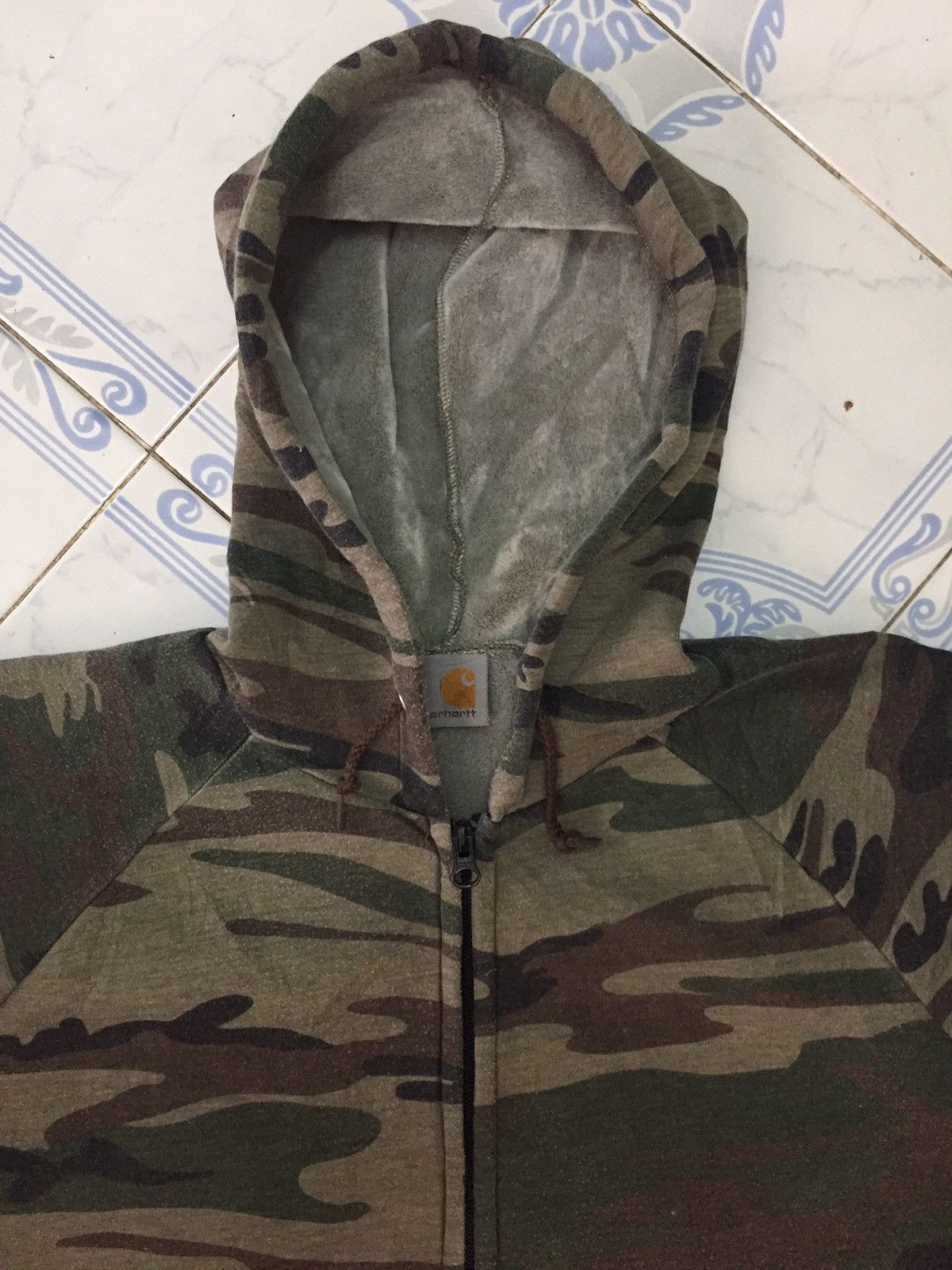 Carhartt Carhartt Camo Zipper Hoodie Jacket Size US XXL / EU 58 / 5 - 4 Thumbnail
