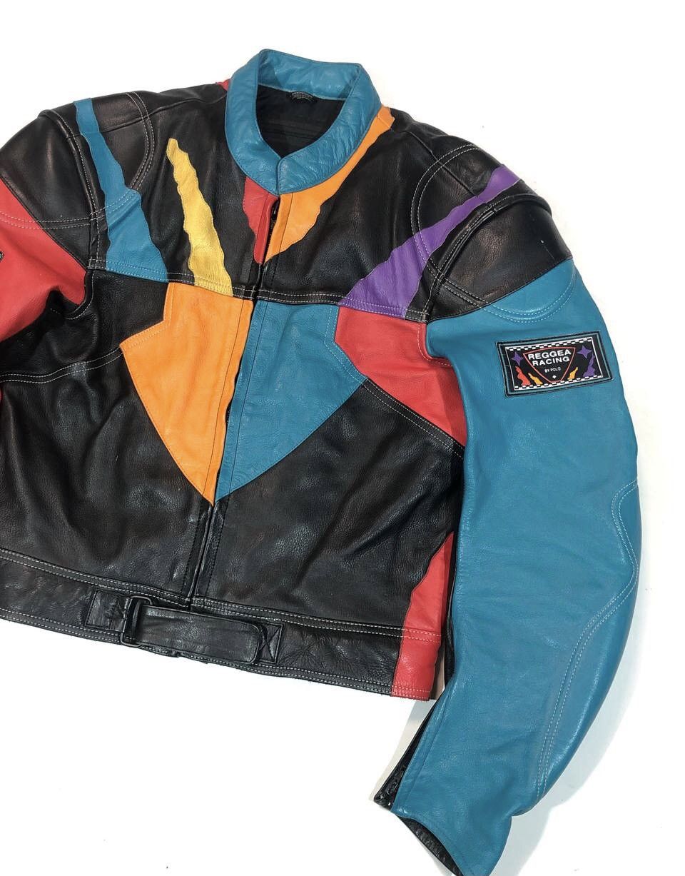 Japanese Brand Polo Leather Racing Moto Jacket Size US M / EU 48-50 / 2 - 3 Thumbnail