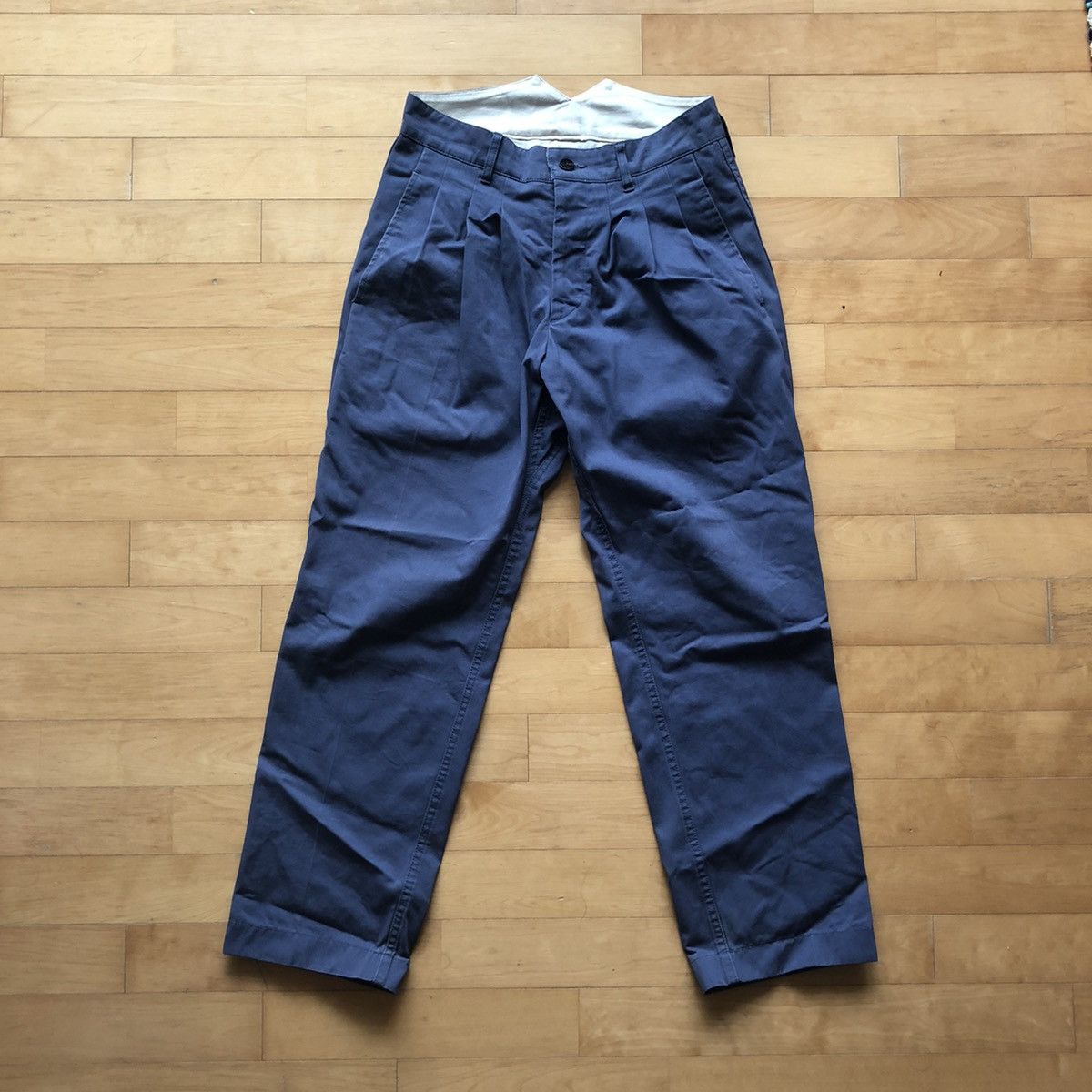 image of Visvim Hakama Chino 1 in Indigo, Men's (Size 30)