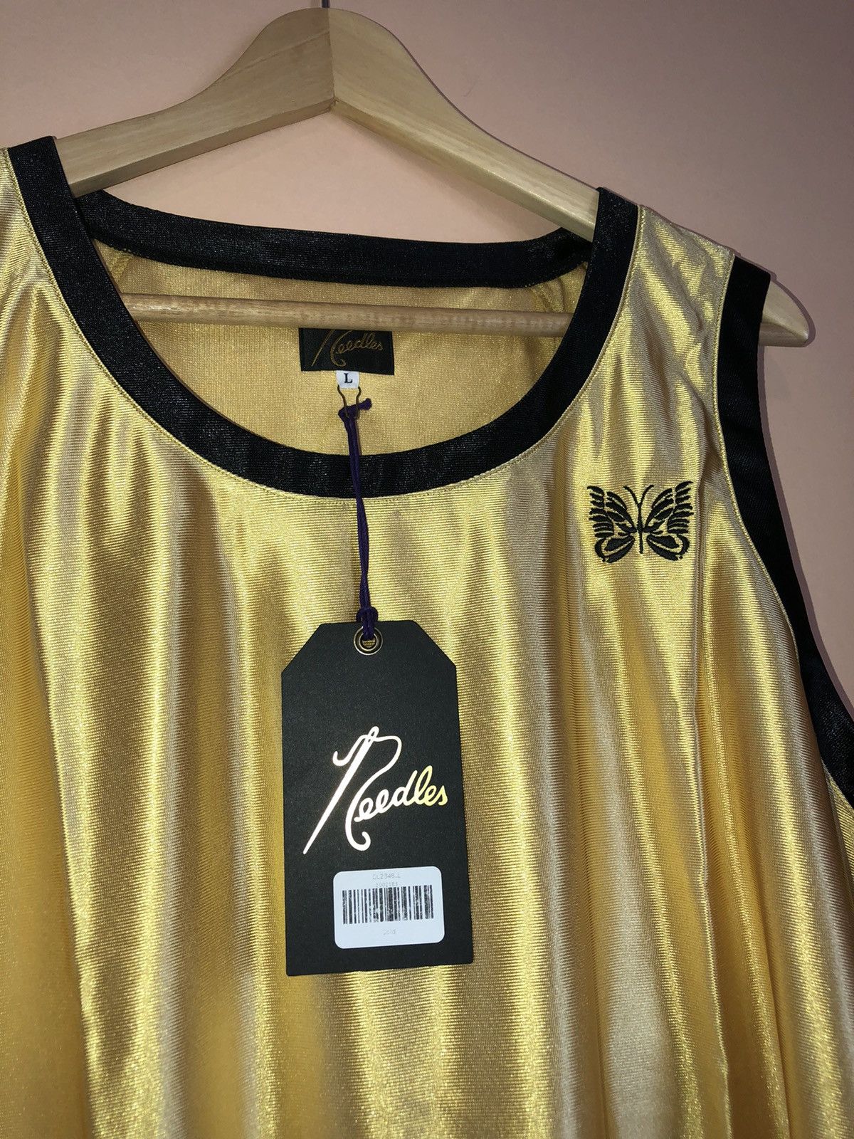 Needles Nepenthes Needles Side line butterfly jersey basket tank top Size US L / EU 52-54 / 3 - 5 Thumbnail