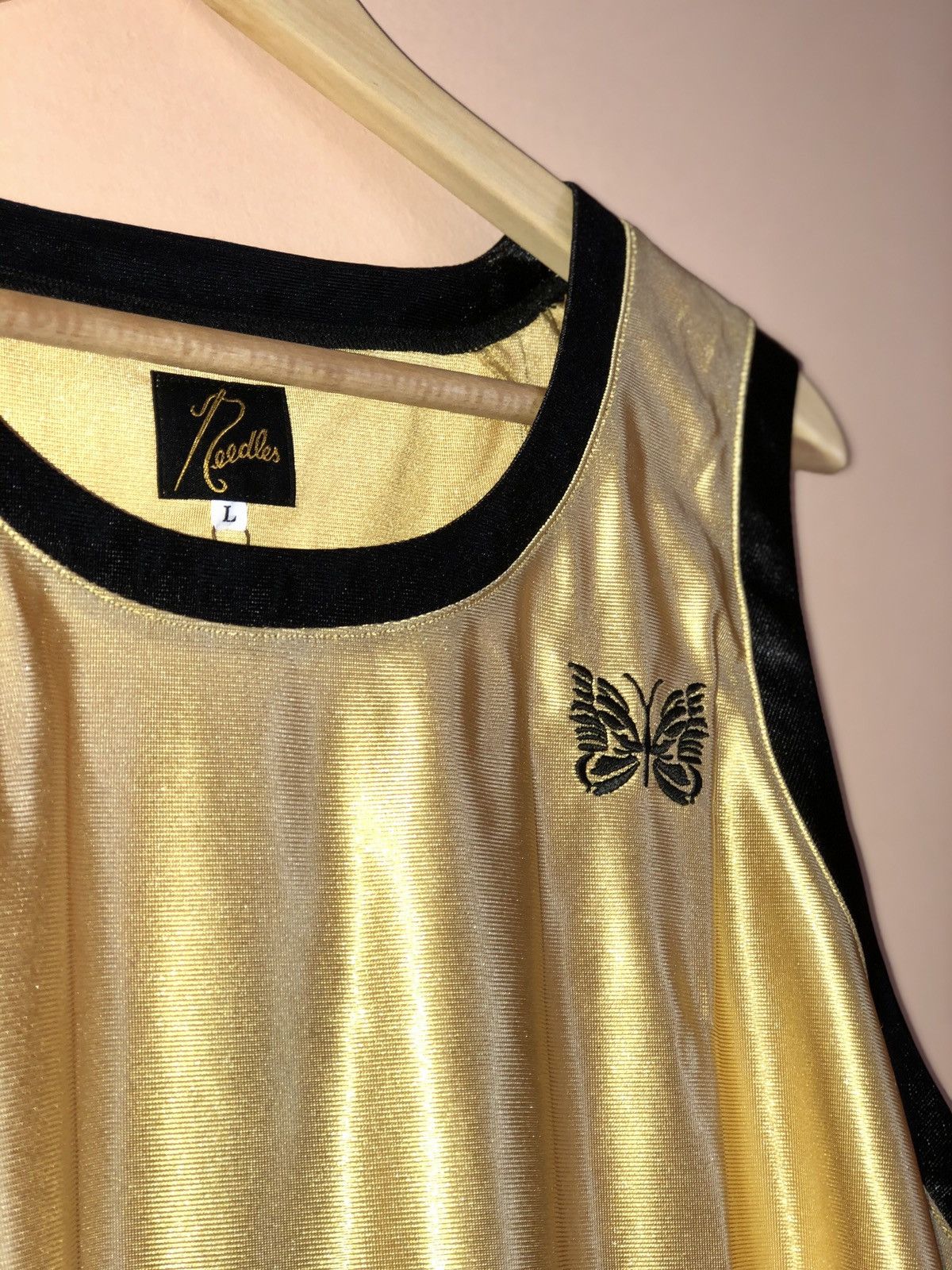 Needles Nepenthes Needles Side line butterfly jersey basket tank top Size US L / EU 52-54 / 3 - 1 Thumbnail