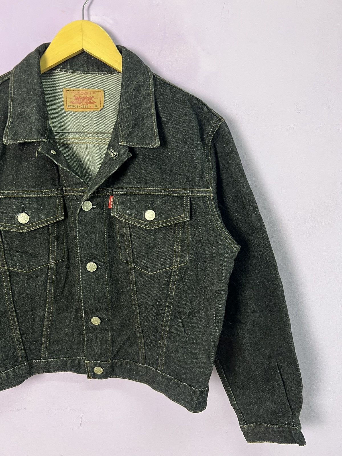 Levi's 🔥Black Levis Denim Trucker Size US S / EU 44-46 / 1 - 4 Thumbnail