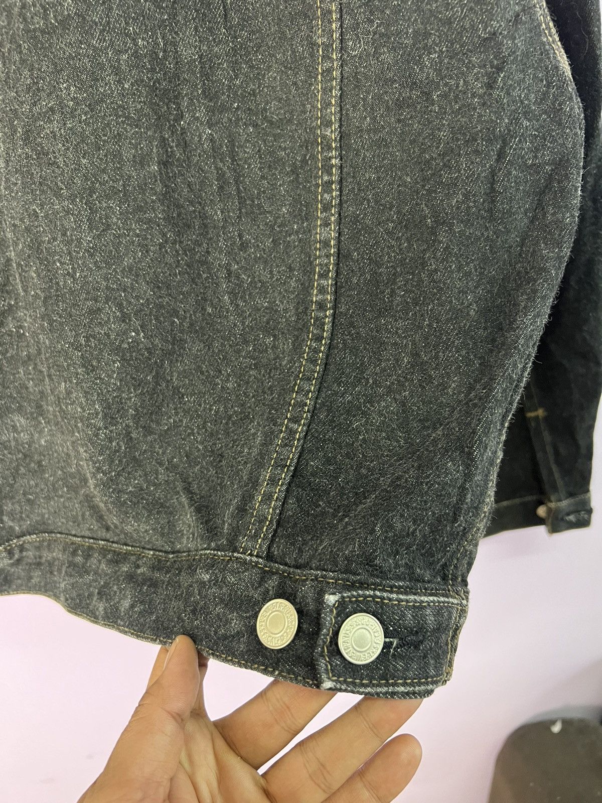 Levi's 🔥Black Levis Denim Trucker Size US S / EU 44-46 / 1 - 11 Thumbnail