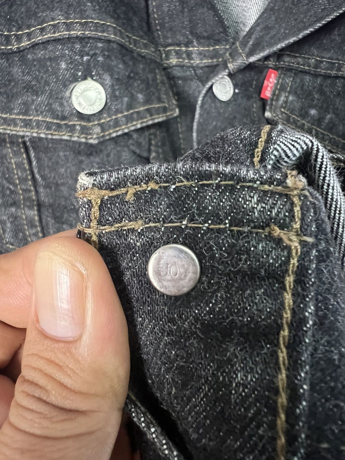 Levi's 🔥Black Levis Denim Trucker Size US S / EU 44-46 / 1 - 12 Thumbnail