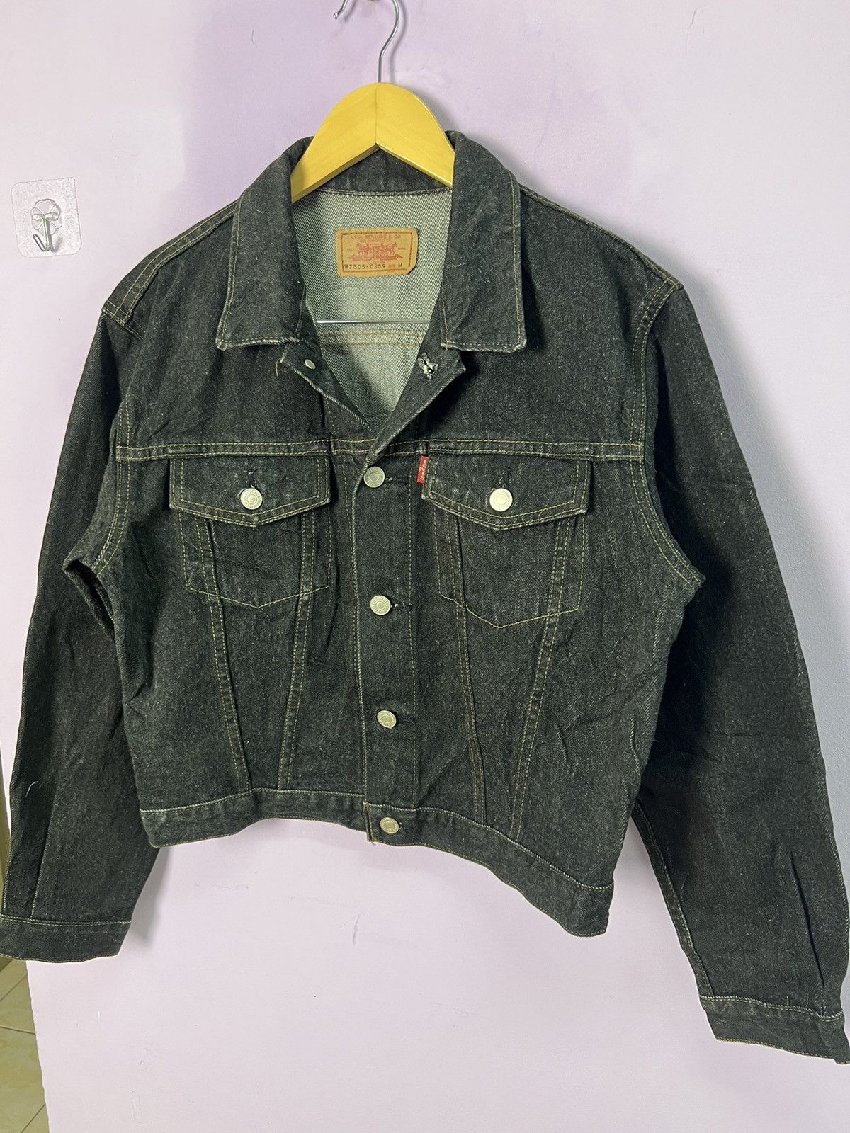 Levi's 🔥Black Levis Denim Trucker Size US S / EU 44-46 / 1 - 5 Thumbnail