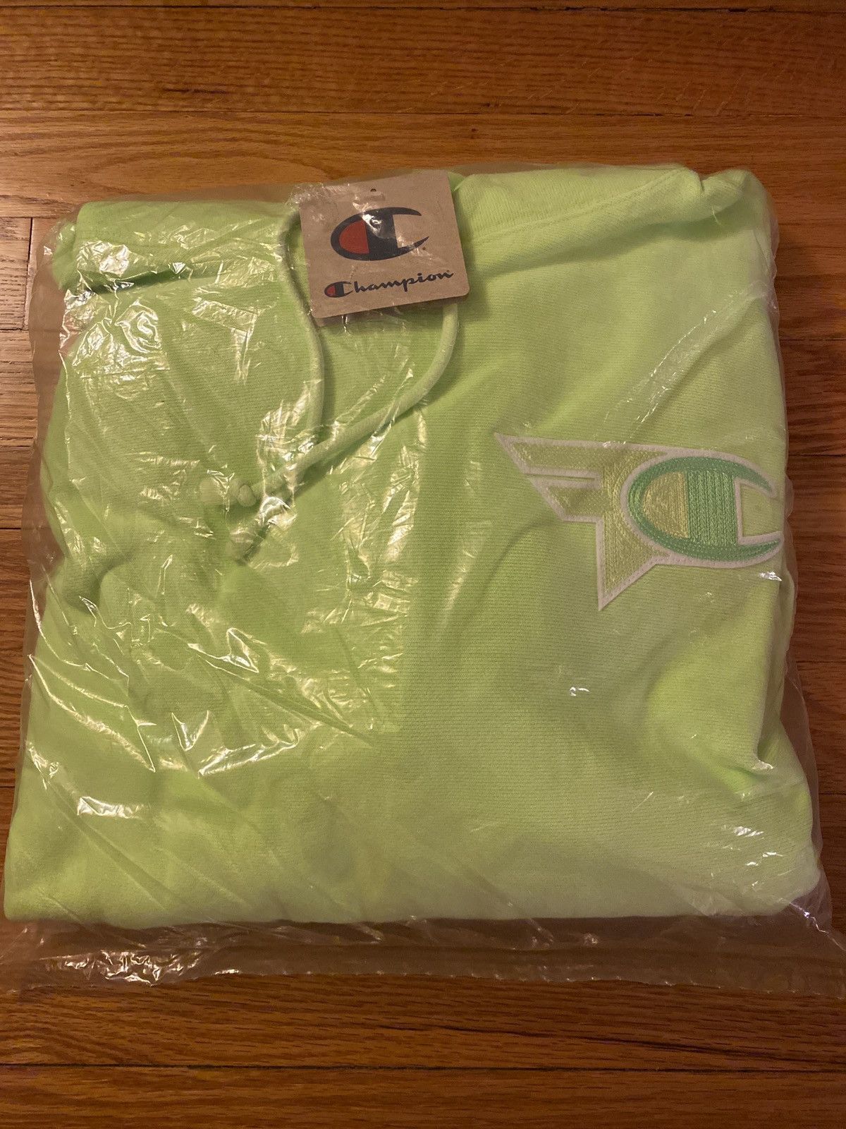 Champion sweater lime green 50 sales