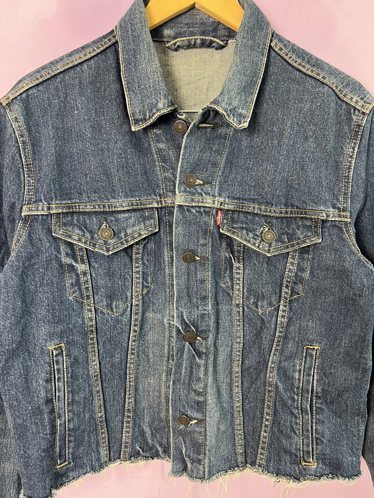 Levi's 🔥Levis Cropped Denim Trucker Size US S / EU 44-46 / 1 - 7 Thumbnail