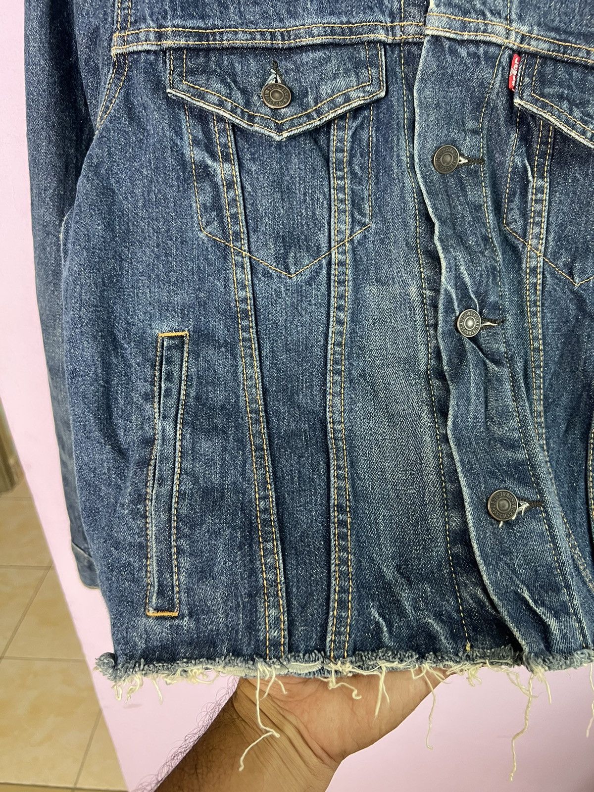 Levi's 🔥Levis Cropped Denim Trucker Size US S / EU 44-46 / 1 - 10 Thumbnail