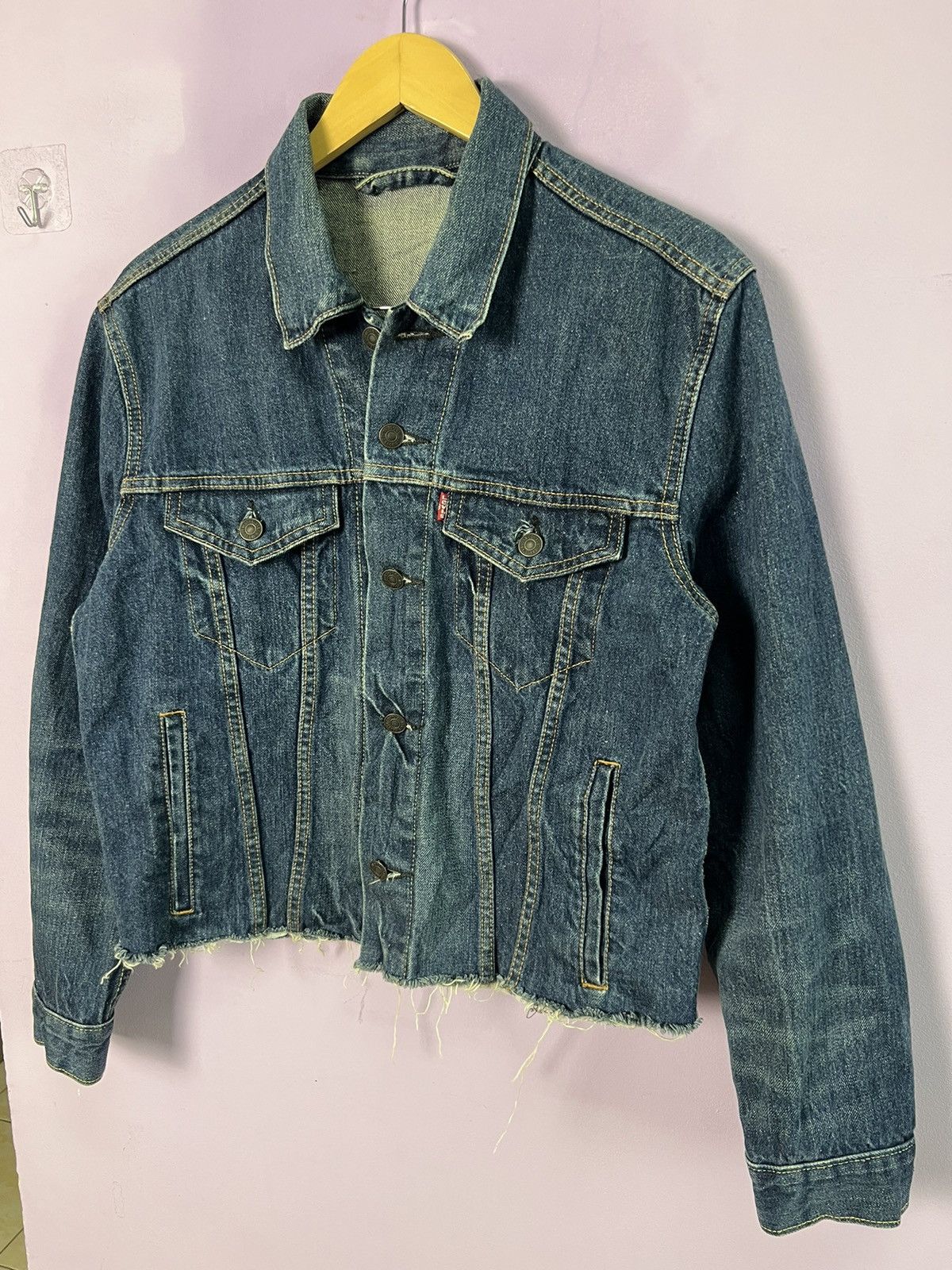Levi's 🔥Levis Cropped Denim Trucker Size US S / EU 44-46 / 1 - 5 Thumbnail