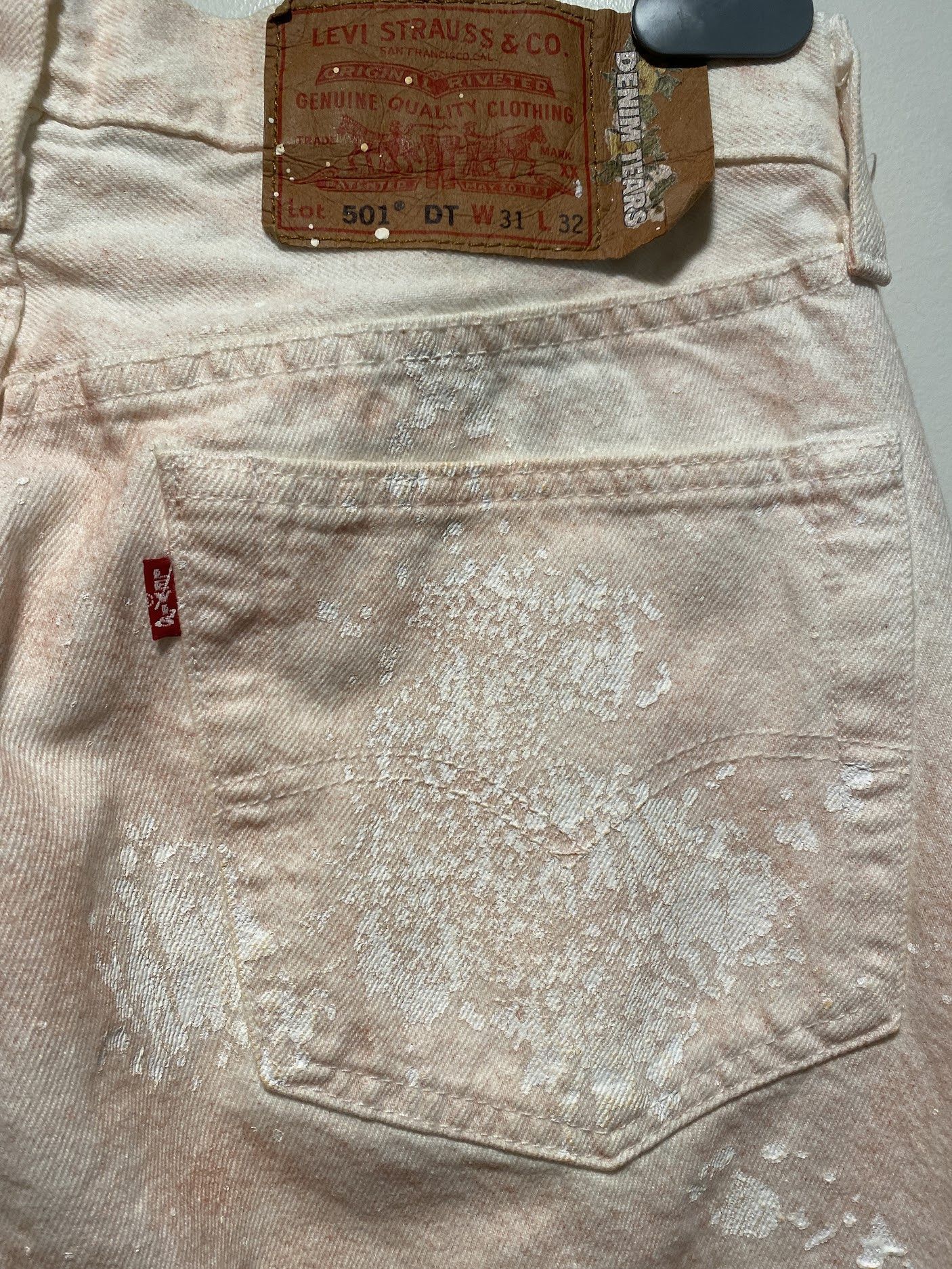 DENIM TEARS Denim Tears Brick Mason Jean White/Red Clay size 31 x 32 Size US 31 - 4 Thumbnail